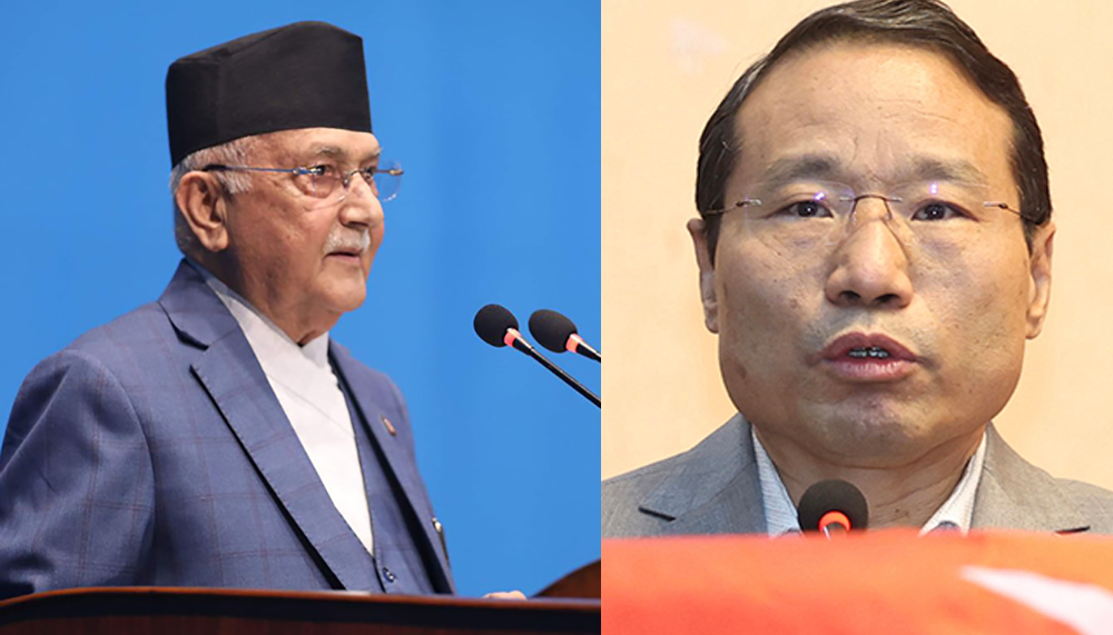 संसदमा प्रधानमन्त्री ओली र बर्षमान पुनबीच संसदमा भनाभन !