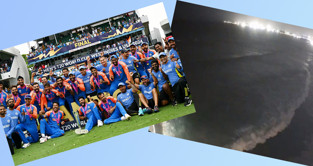 मौसम खराब भएपछि बारबाडोसमै फस्यो भारतीय क्रिकेट टिम