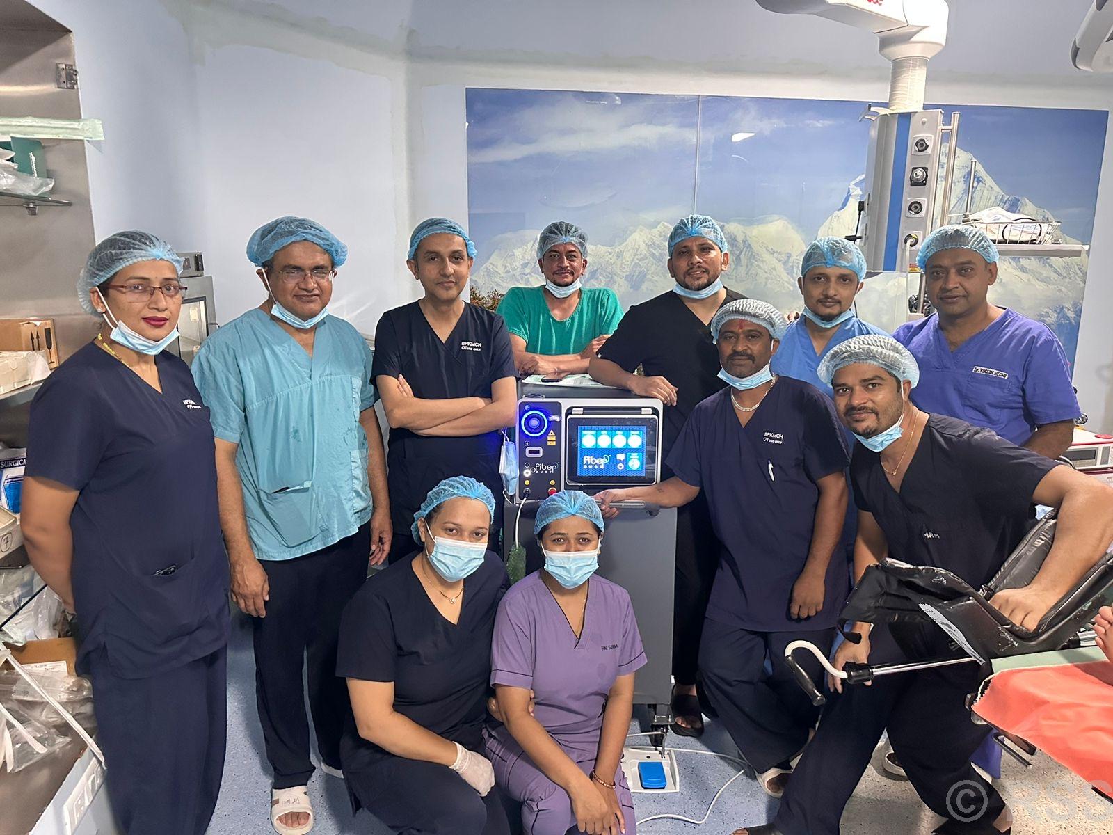 बिपी कोइराला मेमोरियल क्यान्सर अस्पतालमा अत्याधुनिक लेजर मेसिनद्वारा युरोलोजी सर्जरी