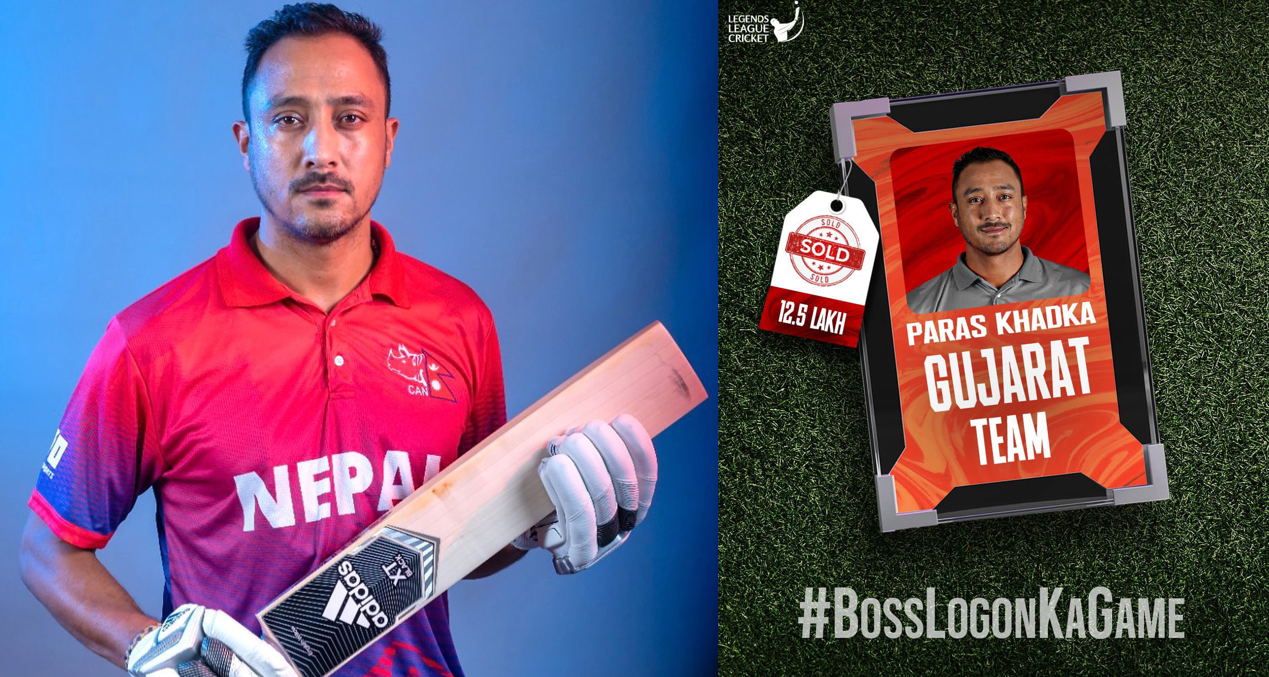 पारस खड्का लिजेन्ड लिग क्रिकेटको गुजरात टिममा अनुबन्धित, लिलामीमा बेस मूल्यभन्दा बढीमा बिके
