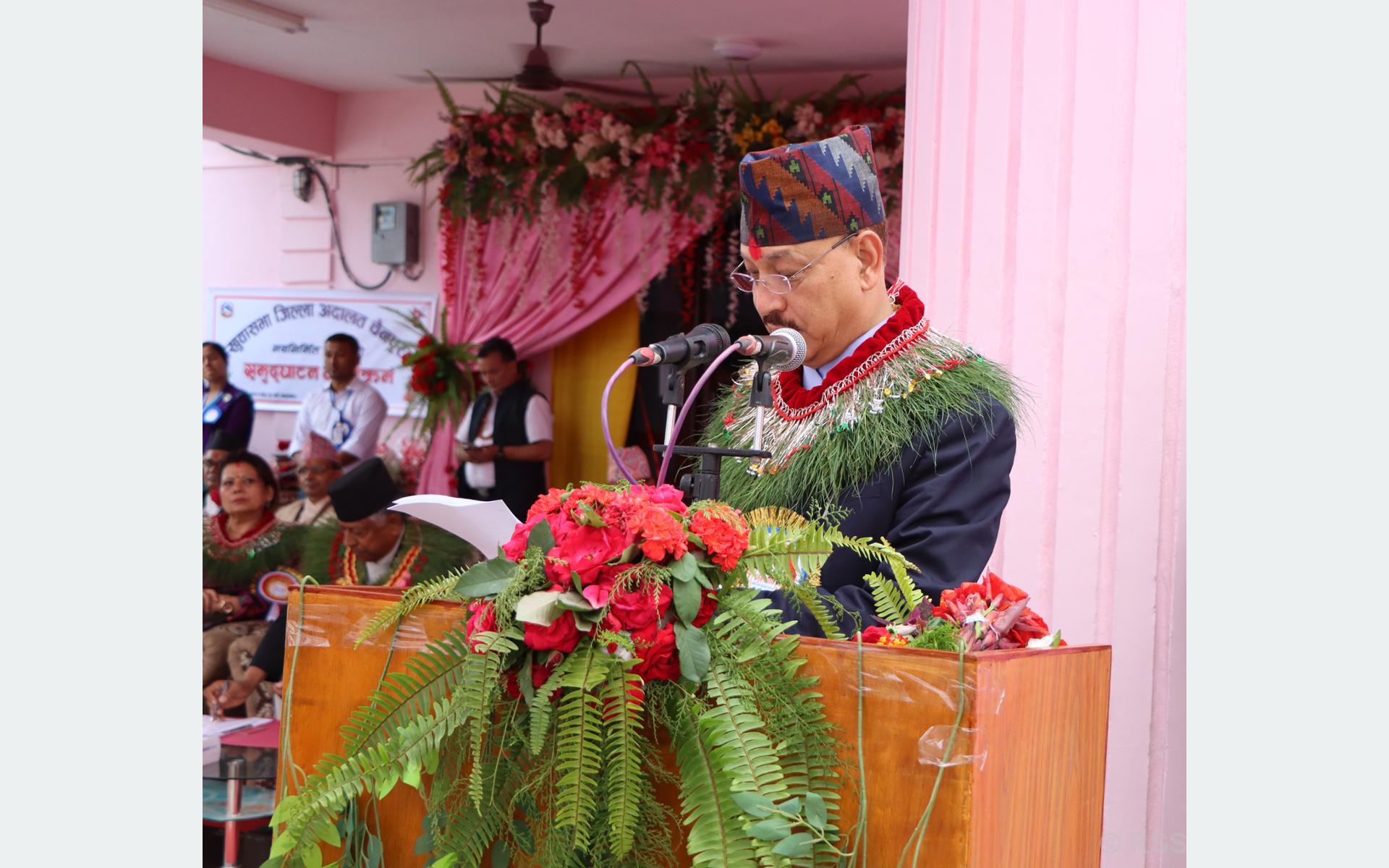 न्यायपालिकाप्रतिको अपेक्षा पूरा गर्न न्यायालय प्रयासरतः प्रधानन्यायाधीश श्रेष्ठ
