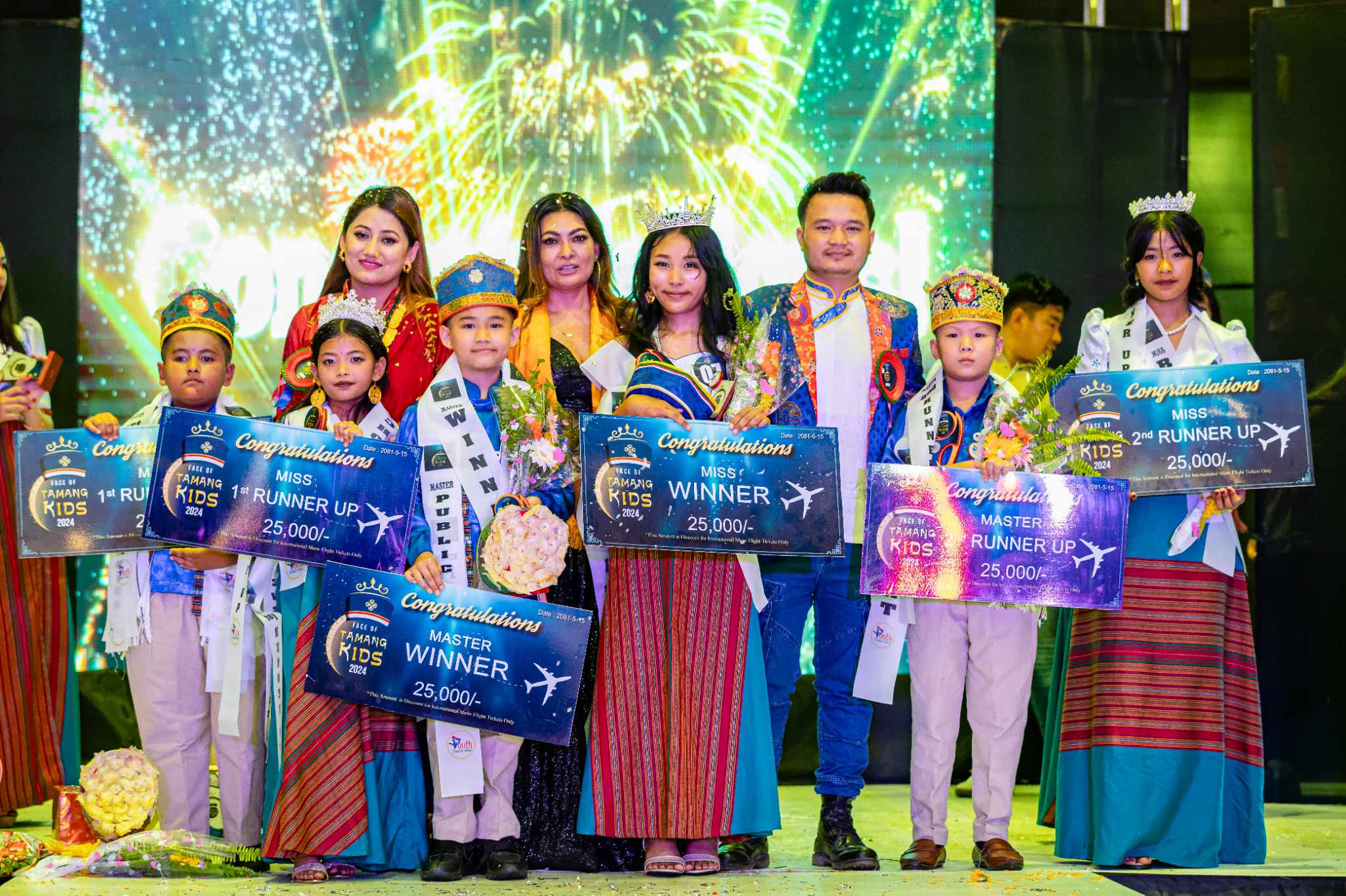 ‘फेस अफ तामाङ किड्सको उपाधि दिक्छेन तामाङ र मर्जेन तामाङलाई