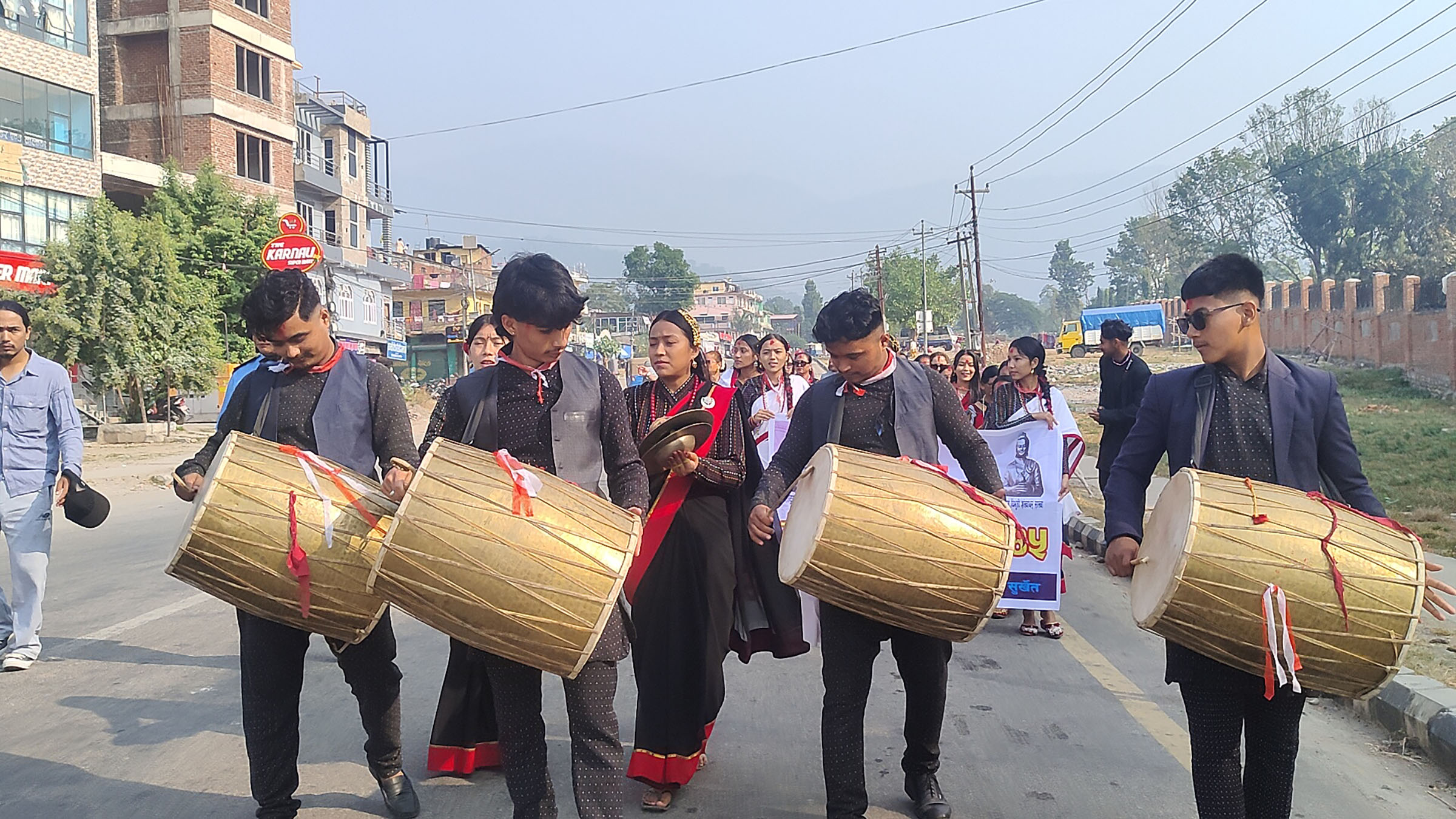 नेपाल संवत् ११४५ प्रारम्भ भएको खुसियालीमा शुभकामना र्‍याली