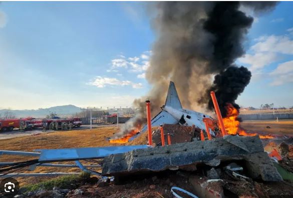 बिमान दुर्घटना अघि कोरियन यात्रुको म्यासेज-हाम्रो बिमानमा चरो अडकिएको छ