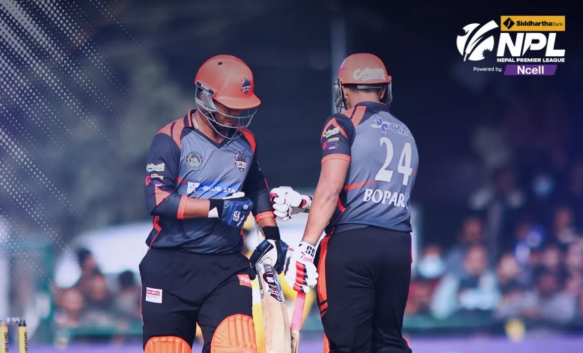 एनपिएलः चितवनले सुदूरपश्चिमलाई दियो एक सय ६५ रनको लक्ष्य