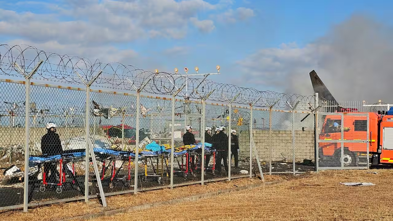 दक्षिण कोरियामा अवतरणका क्रममा विमान दुर्घटना: ४७ जनाको मृत्यु, दुई जना जीवितै भेटिए