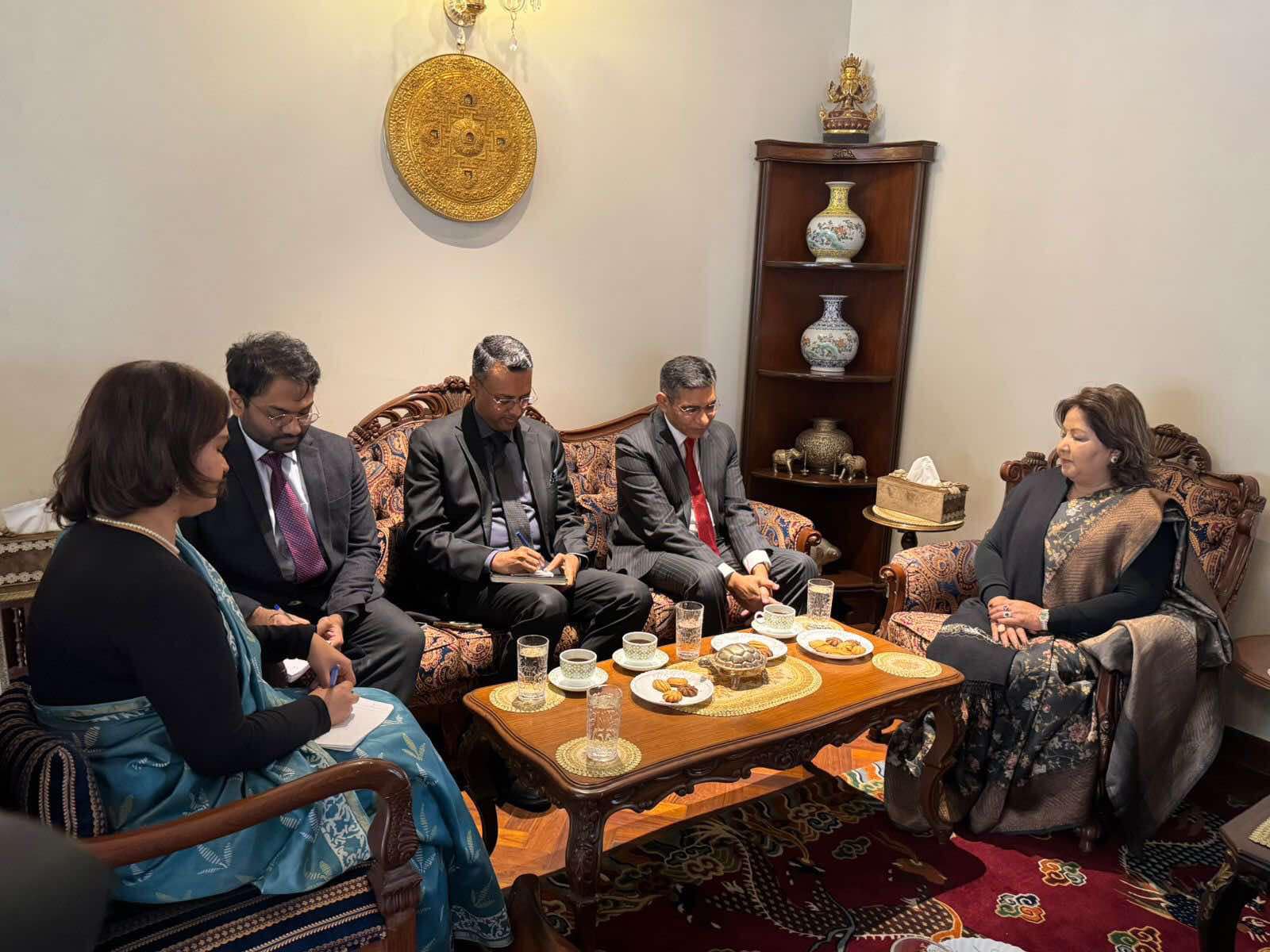 परराष्ट्रमन्त्री डा राणासँग भारतीय अतिरिक्त सचिवको शिष्टाचार भेट