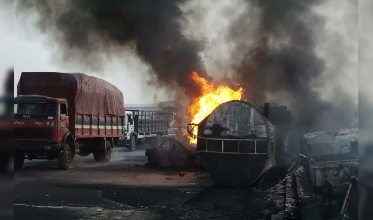 नाइजेरियामा पेट्रोल ट्यांकर विस्फोटमा मृत्यु हुनेको सङ्ख्या ९८ पुग्यो