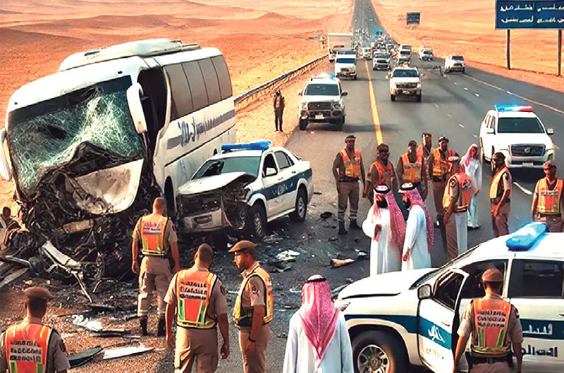 साउदीमा भयानक सडक दुर्घटना, ३ नेपालीको मृत्य