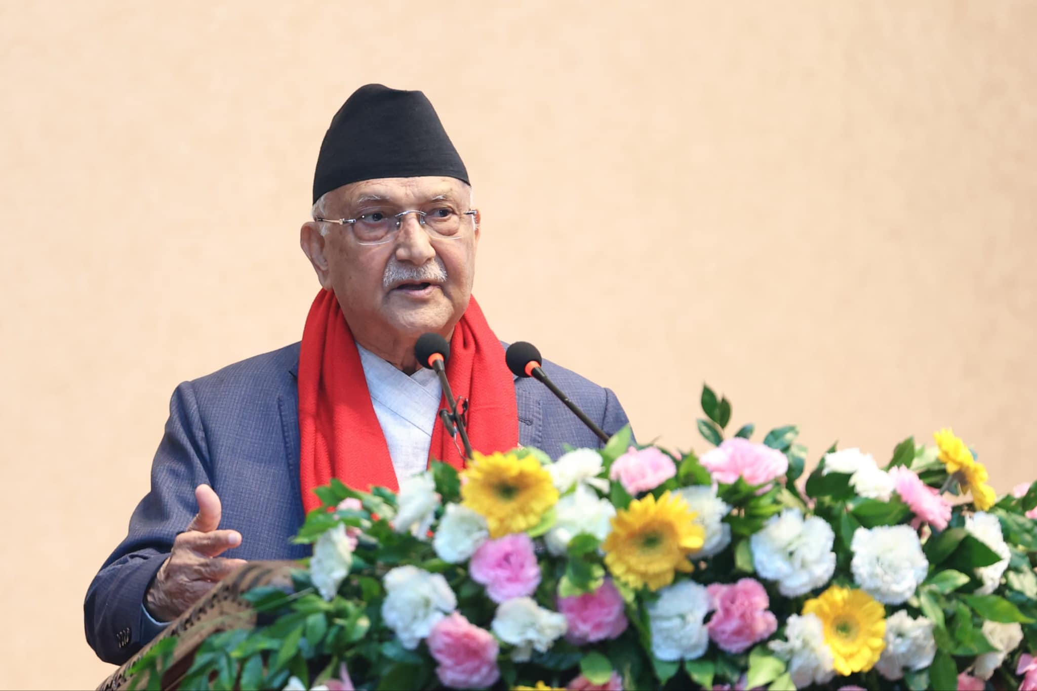 जुलुस निकाल्न विदेशीको फोटो प्रयोग गर्नुपर्ने अवस्थामा देश छैनः प्रधानमन्त्री ओली