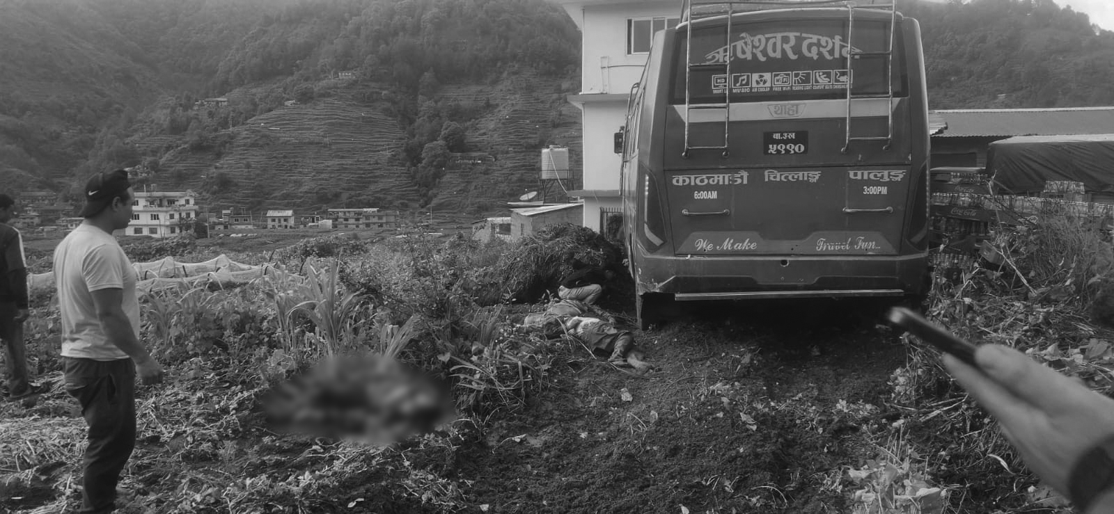 बसको ब्रेक फेल भएर ठक्कर दिंदा तीन जनाको मृत्यु, तीनजना घाइते