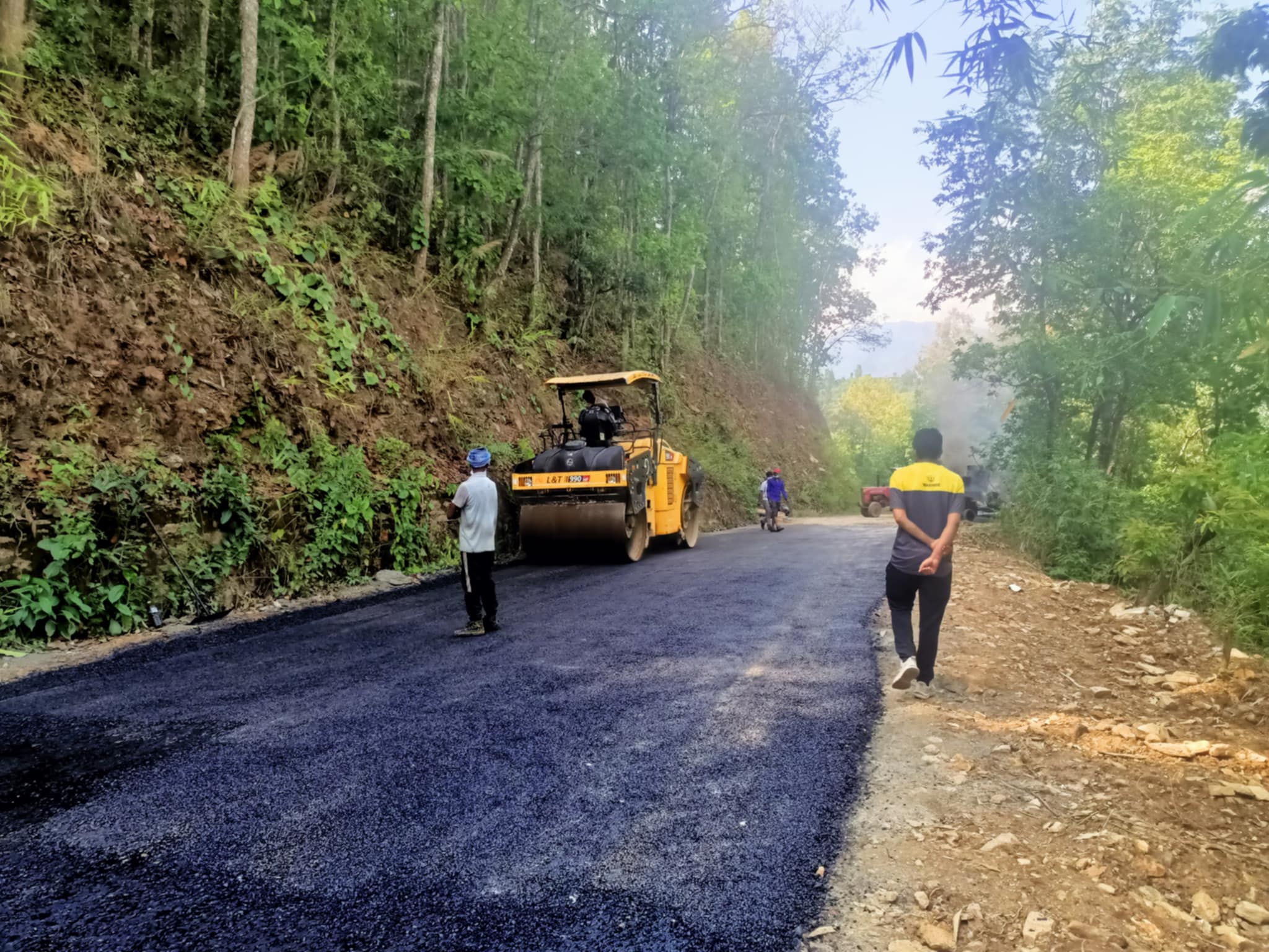 बागलुङ र जैमिनी नगरपालिकालाई जोड्ने सडक कालोपत्र