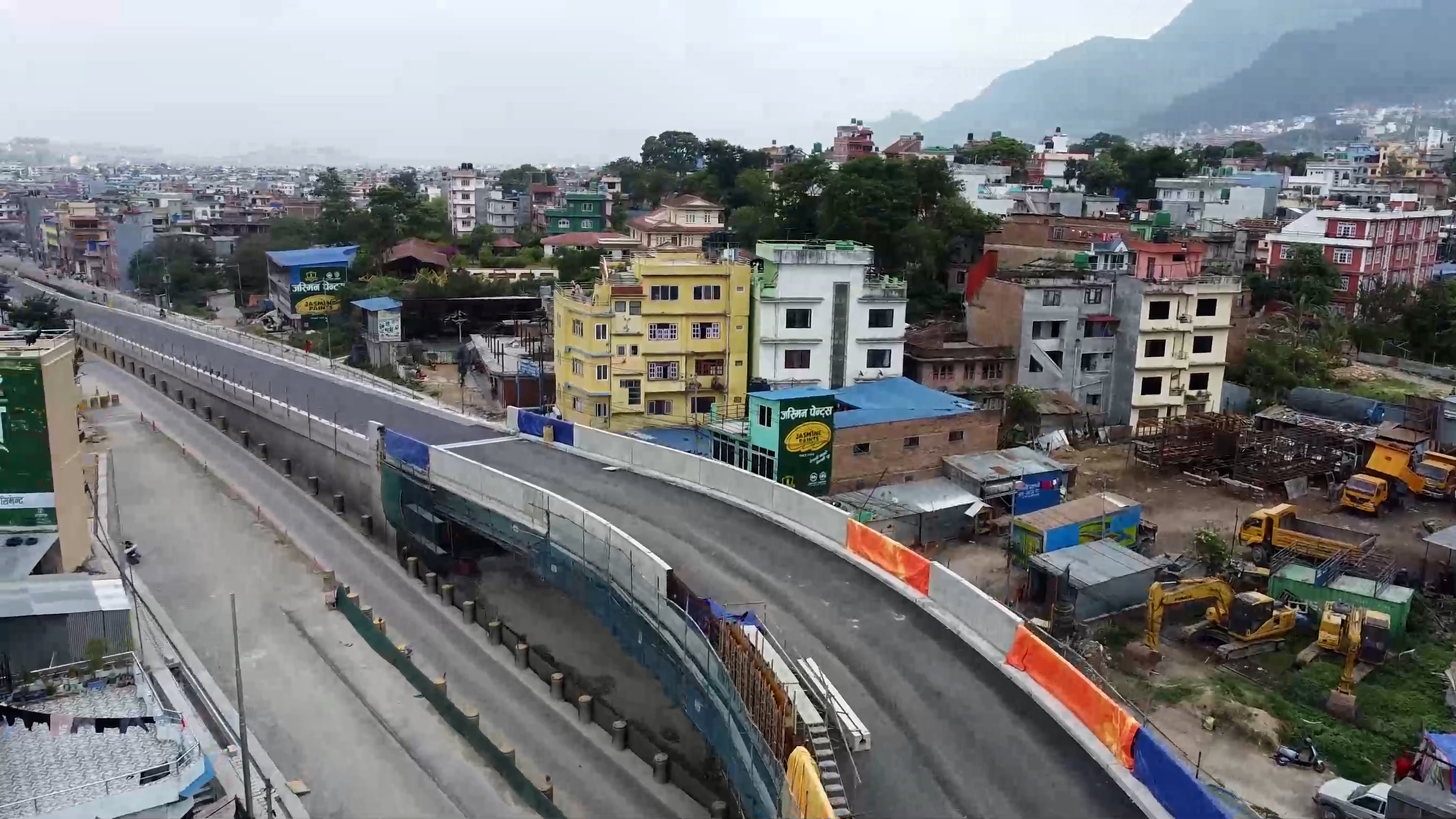 बलम्वुमा निर्माणधीन फ्लाइओभरको काम अन्तिम चरणमा