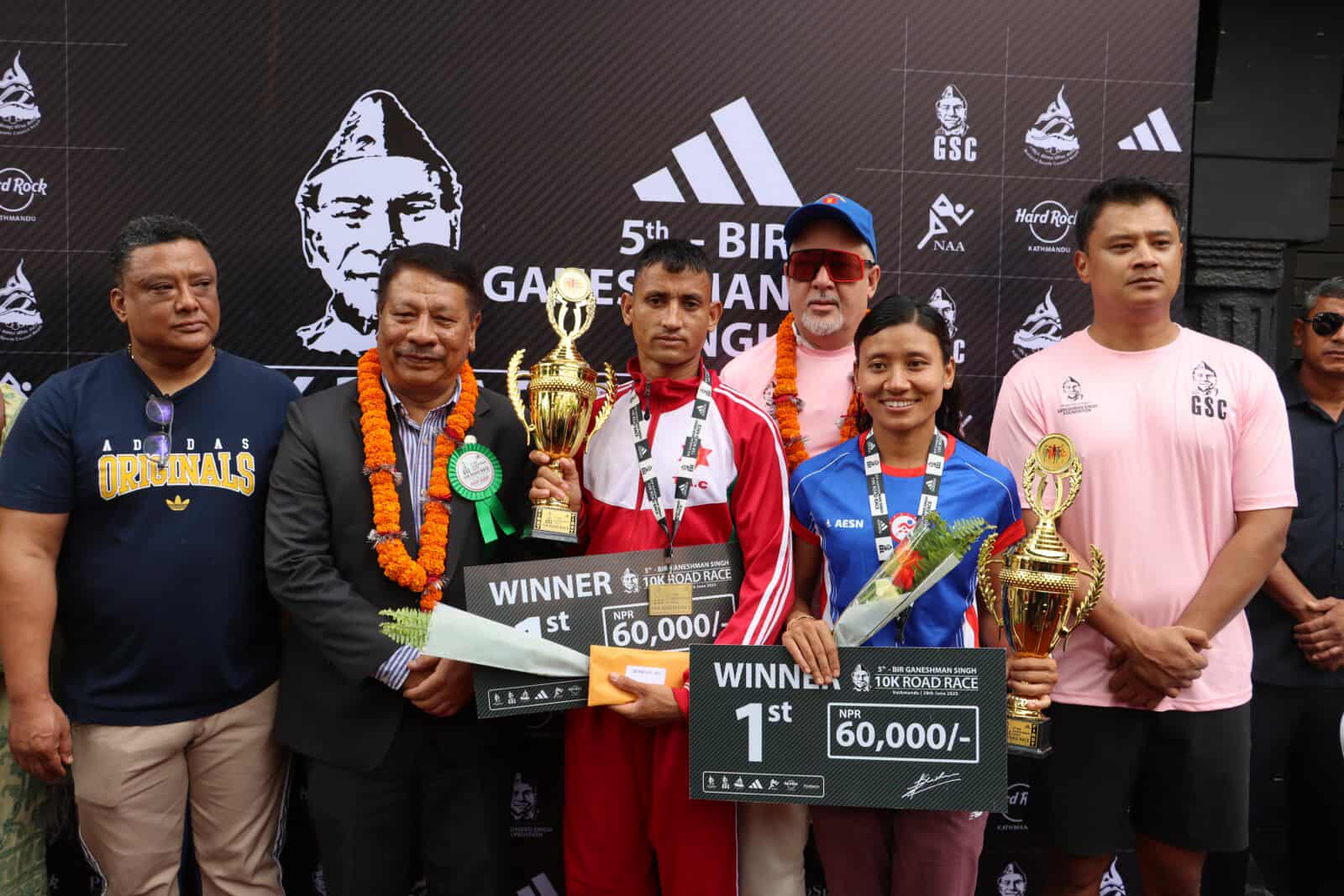 वीर गणेशमान सिंह १० के रोड रेसको उपाधी सेनाका रोकाया र धादिङकी श्रेष्ठले उचालिन्
