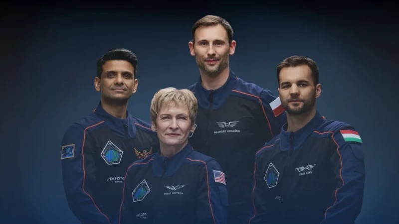 ग्रुप क्याप्टेन शुभांशु शुक्ला सहित चार अन्तरिक्ष यात्री आइएसएस पुगे