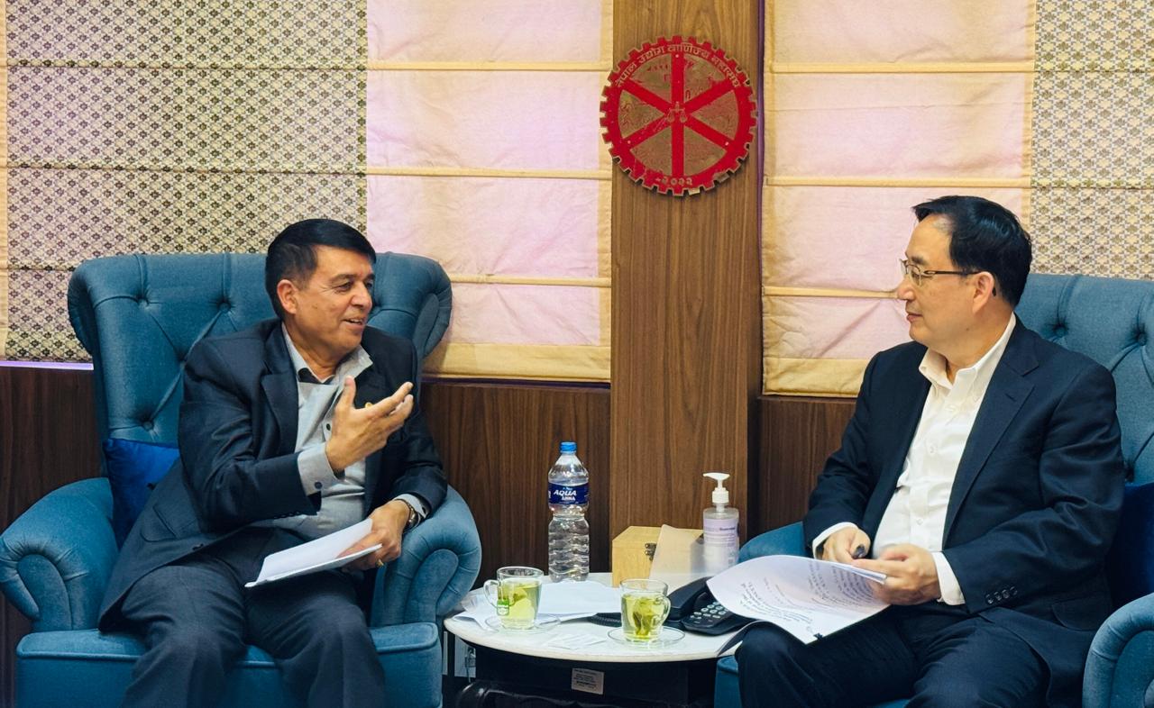 प्रविधि र नवप्रर्वतनमा सहकार्य गर्न चिनियाँ मन्त्री वाङ शी सँग अध्यक्ष ढकालको आग्रह
