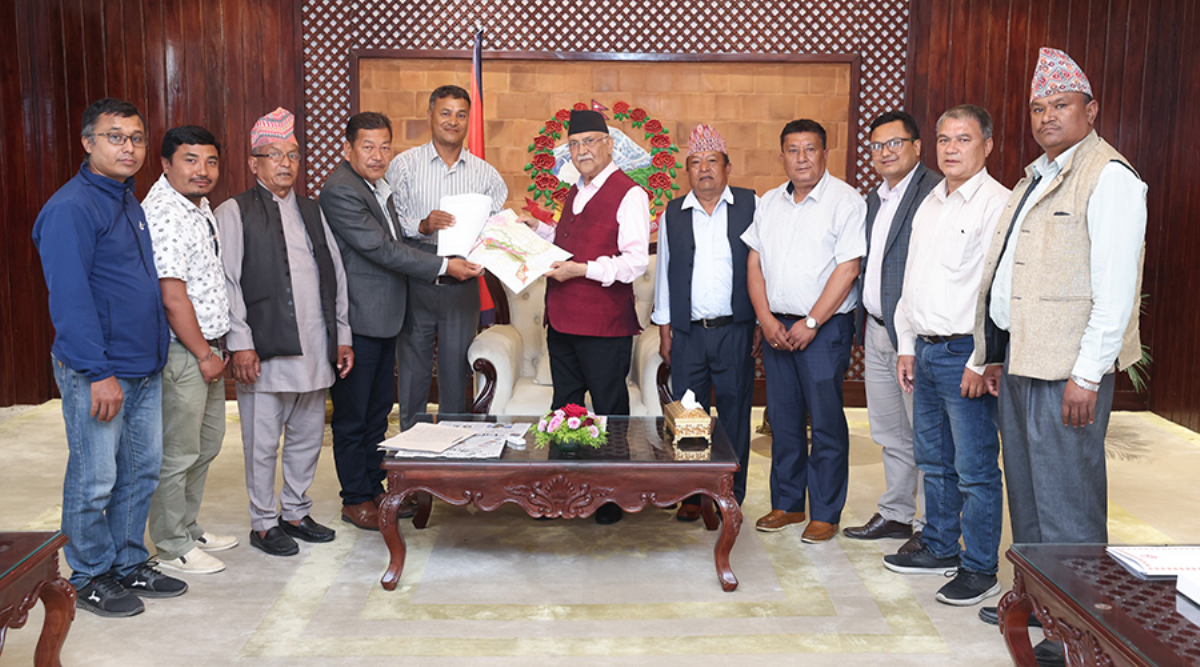 काठमाडौं-तराई मधेस द्रुतमार्ग हेर्न प्रधानमन्त्री  खोकना जाने