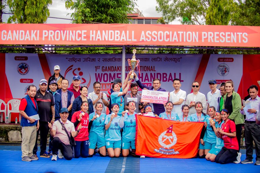 गण्डकी कप राष्ट्रिय महिला ह्याण्डबल प्रतियोगिताको उपाधि एपिएफलाई