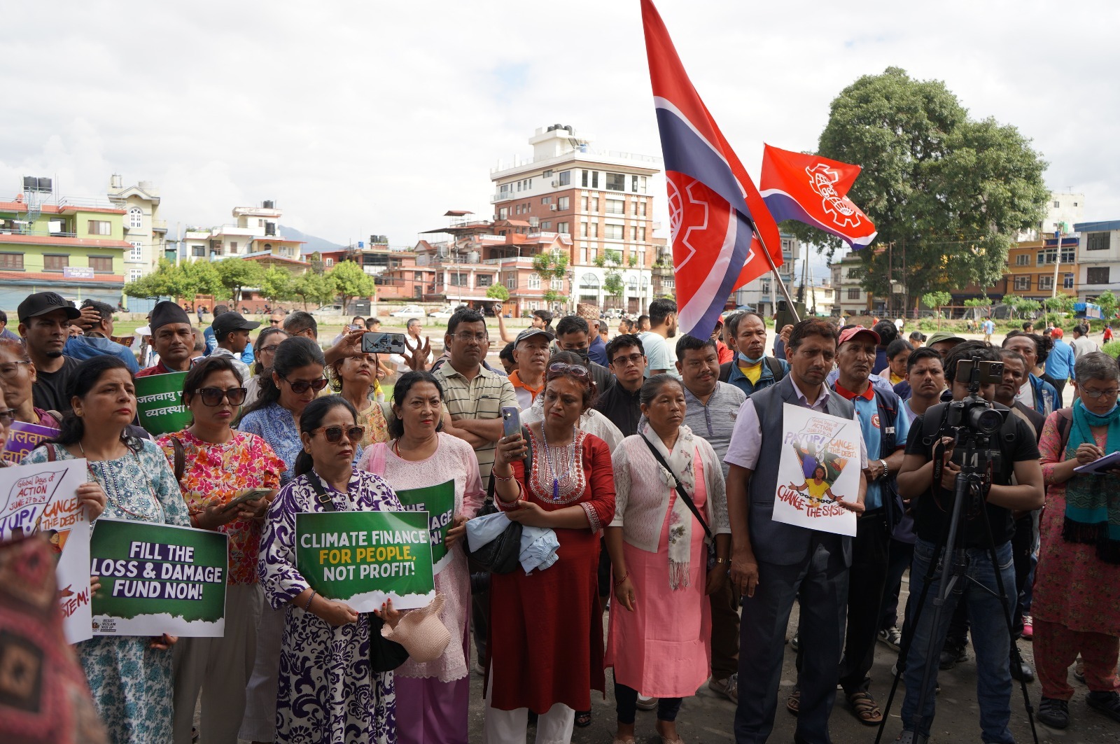 संयुक्त राष्ट्र संघको सम्मेलन अगाडि विश्वव्यापी आन्दोलको हिस्सा बन्दै काठमाडौंमा नागरिक प्रदर्शन
