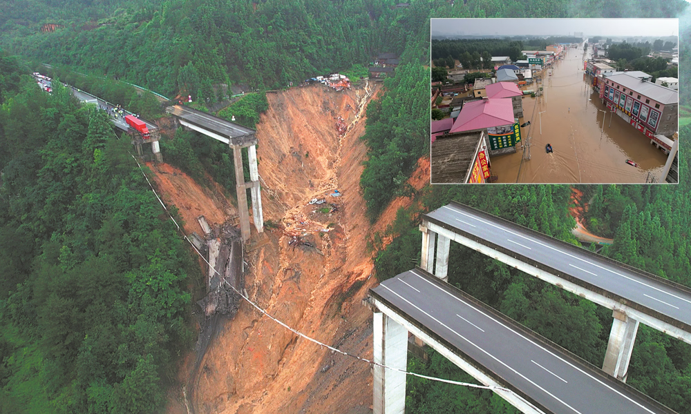 दक्षिणपश्चिम चीनमा बाढीबाट ८० हजारभन्दा बढी मानिस विस्थापित