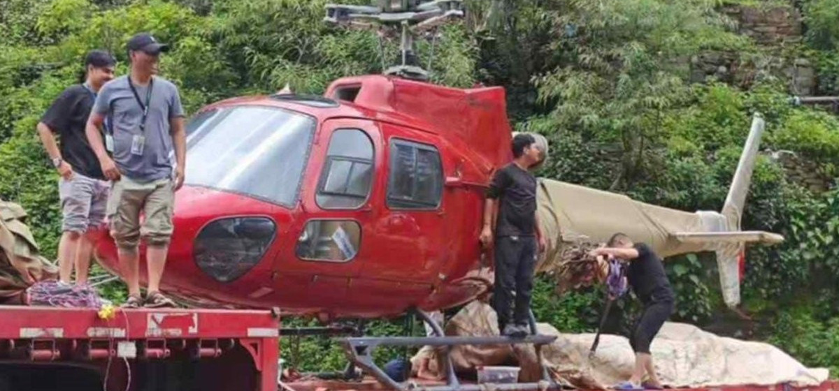 यसकारण सडक मार्गबाटै ल्याइयो हेलिकप्टर