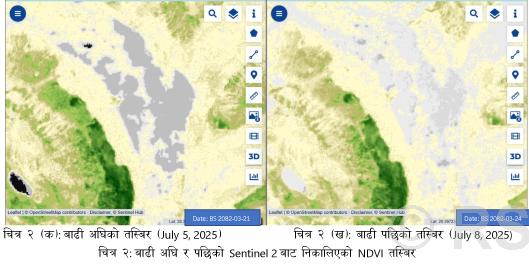 रसुवामा बाढीको कारण हिमताल विस्फोट