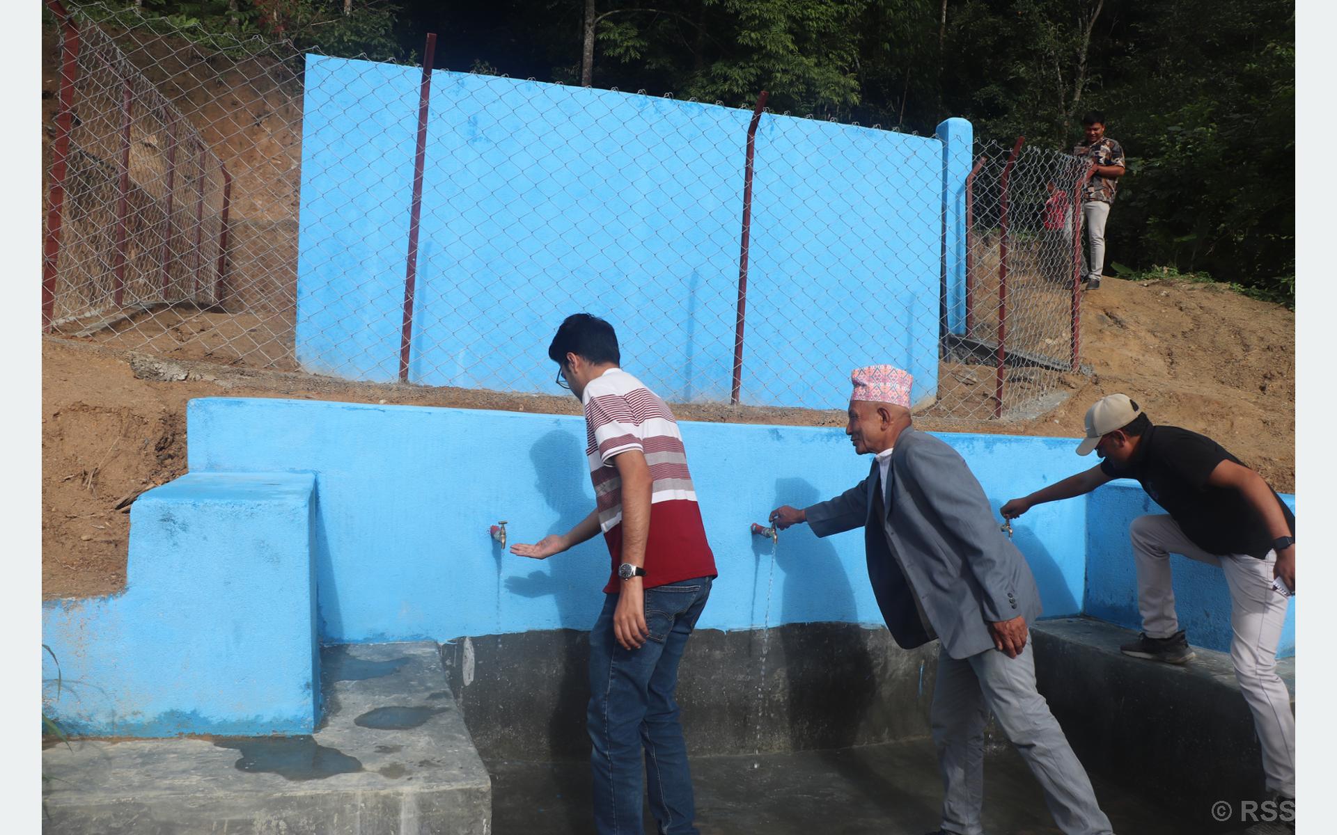 रिजाल धारा खानेपानी मुहान संरक्षणले नागरिकलाई सहज