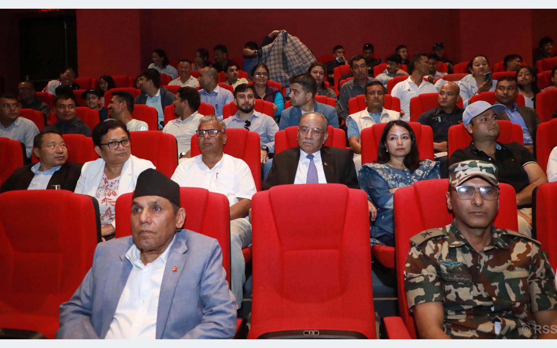 समाज परिवर्तनको सन्देश दिन ‘महाभोज’ चलचित्र सफल : अध्यक्ष दाहाल