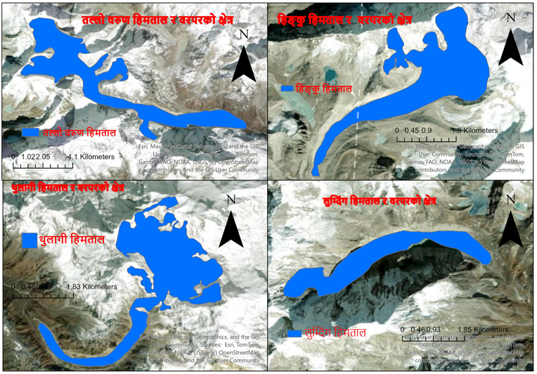 बिस्फोटको उच्च जोखिममा रहेका चार हिमताल