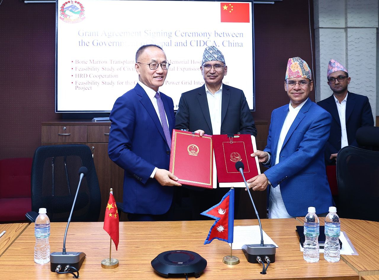 अर्थमन्त्री पौडेल र चीनको सिड्का अध्यक्षबीच भेट : चारवटा परियोजनाको समझदारी पत्रमा हस्ताक्षर