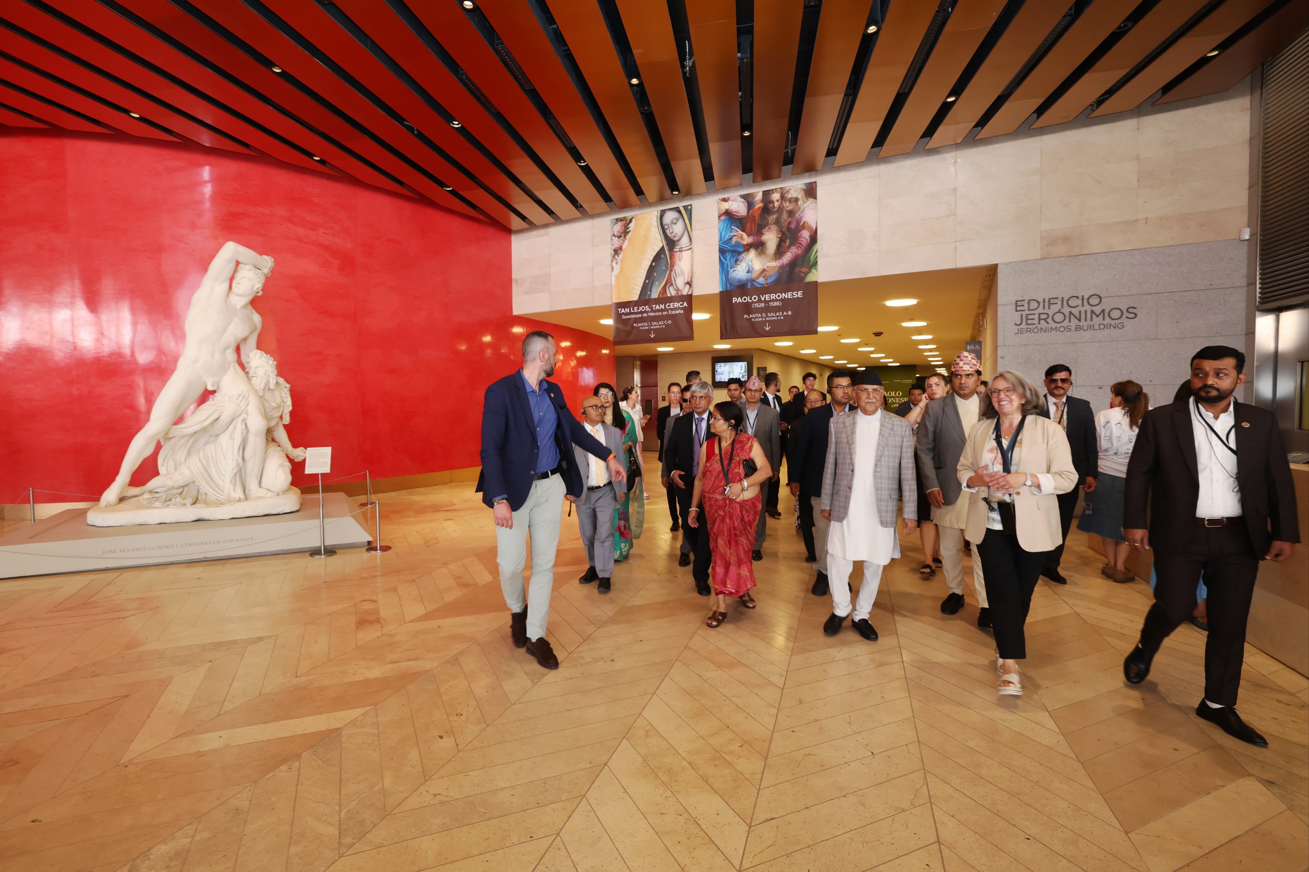 प्रधानमन्त्रीद्वारा स्पेनको प्रादो राष्ट्रिय सङ्ग्रहालयको अवलोकन