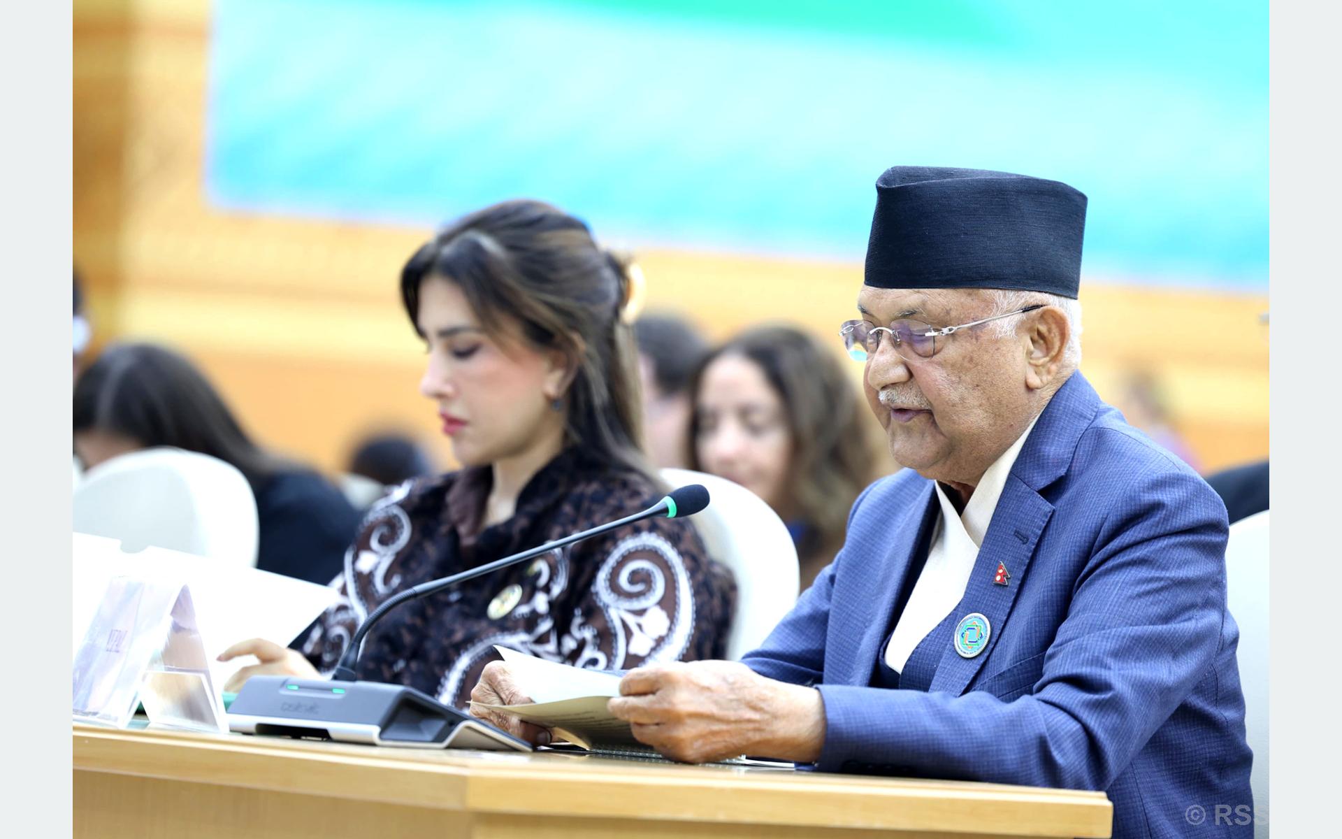 क्षेत्रीय मुलुकबीच आर्थिक सहयोगसहित साझेदारीमा प्रधानमन्त्रीको जोड