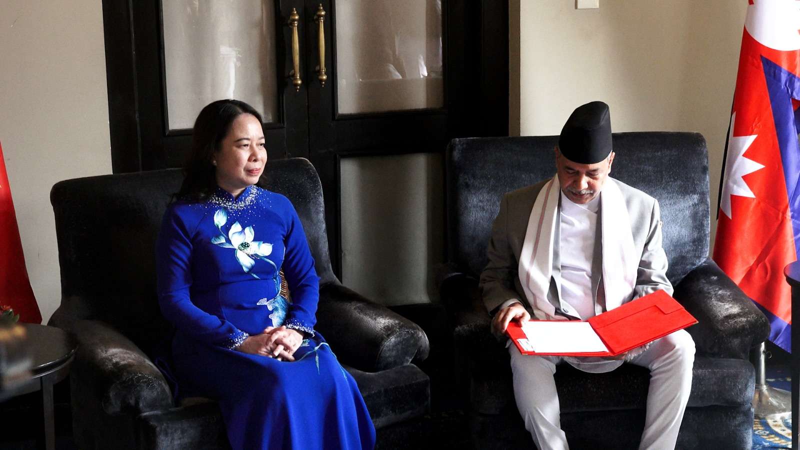 नेपाल र भियतनामका उपराष्ट्रपतिबीच भेटवार्ता