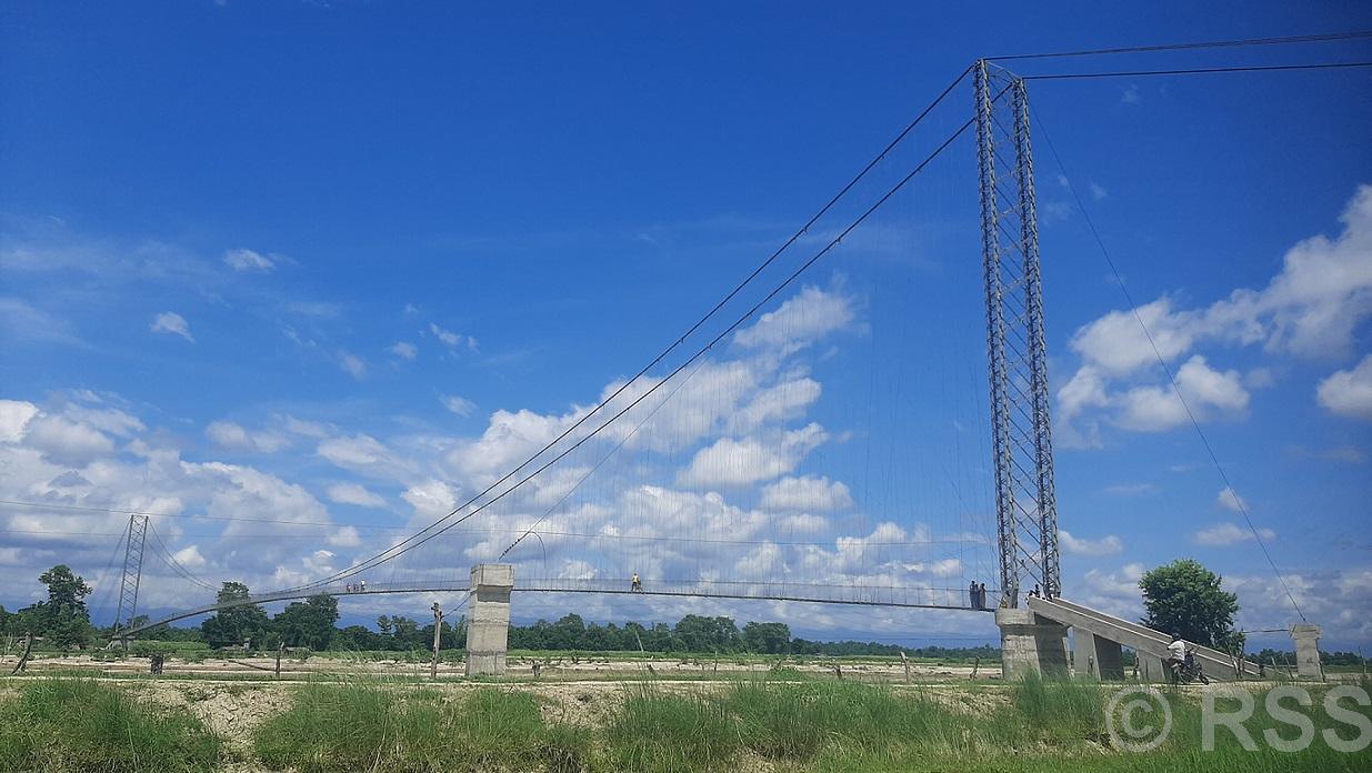 झोलुङ्गे पुल बनेपछि मोहनपुरवासीलाई राहत