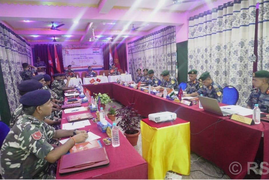 भारत र नेपालका सुरक्षा अधिकारीबीच सीमा समन्वयात्मक बैठक सम्पन्न