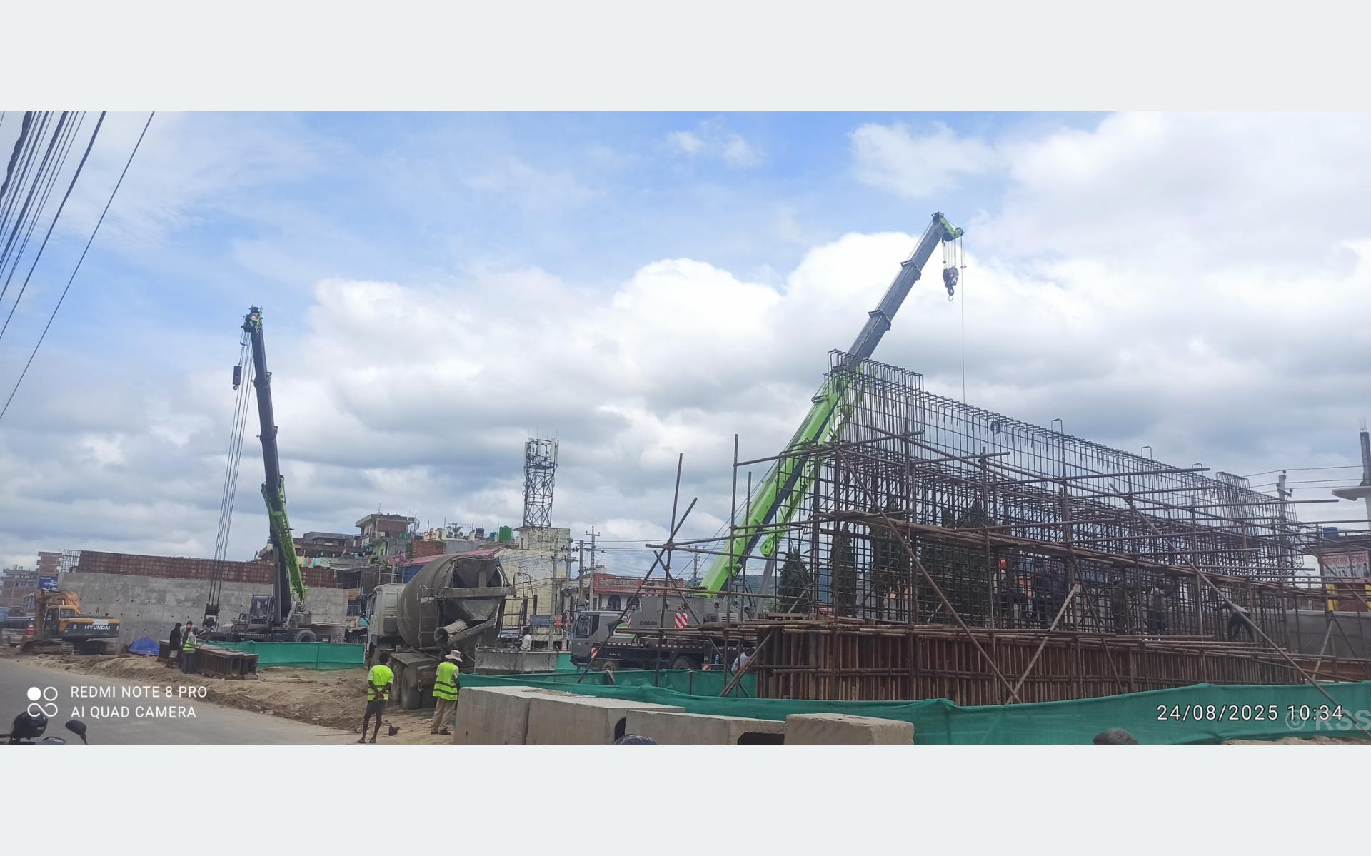 मिर्चैयामा ‘ओभरपास’ निर्माण हुँदै