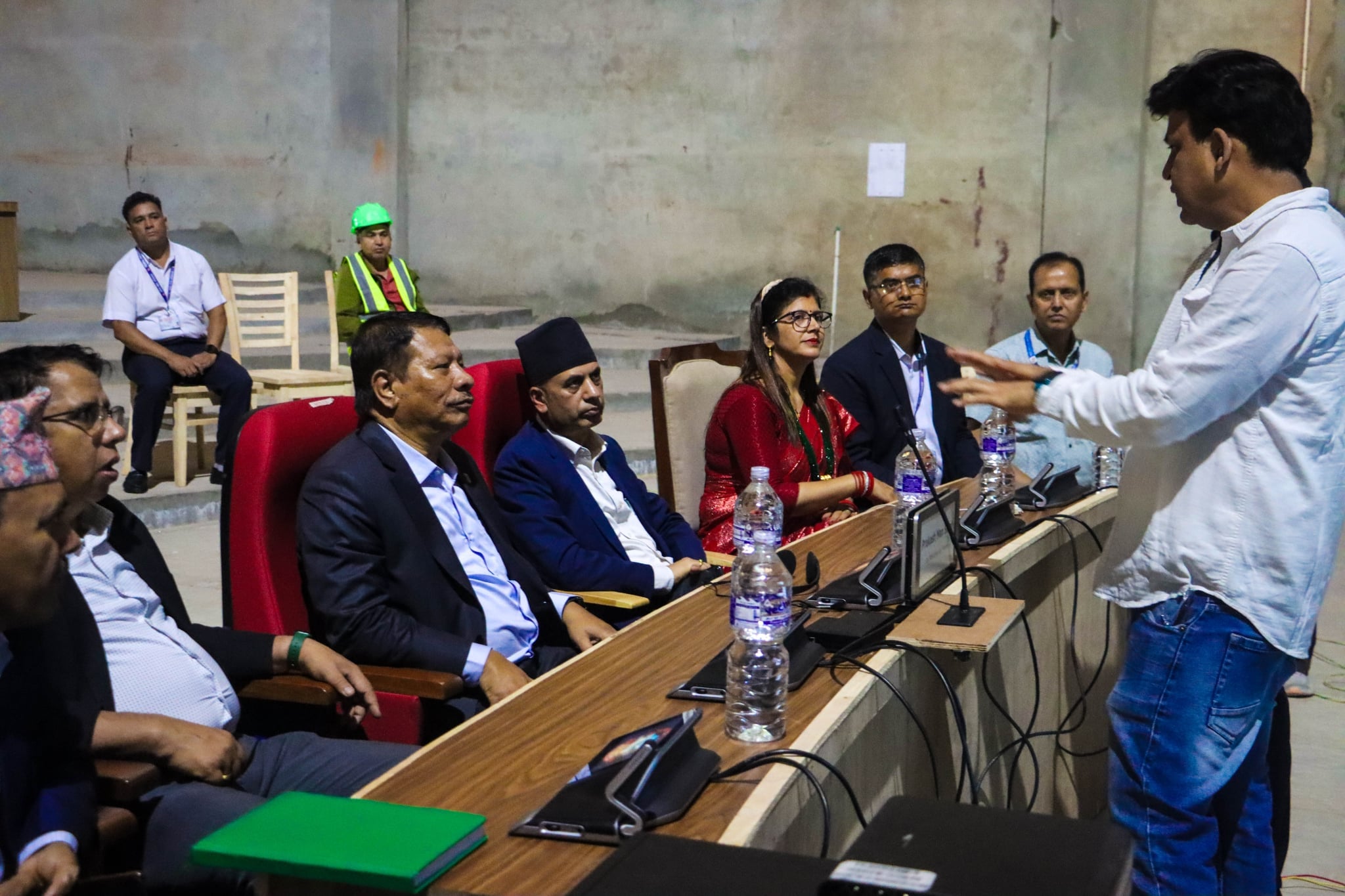 नयाँ संसद भवनको कन्फ्रेन्सिङ सिस्टमको परीक्षण र डेमो प्रदर्शन