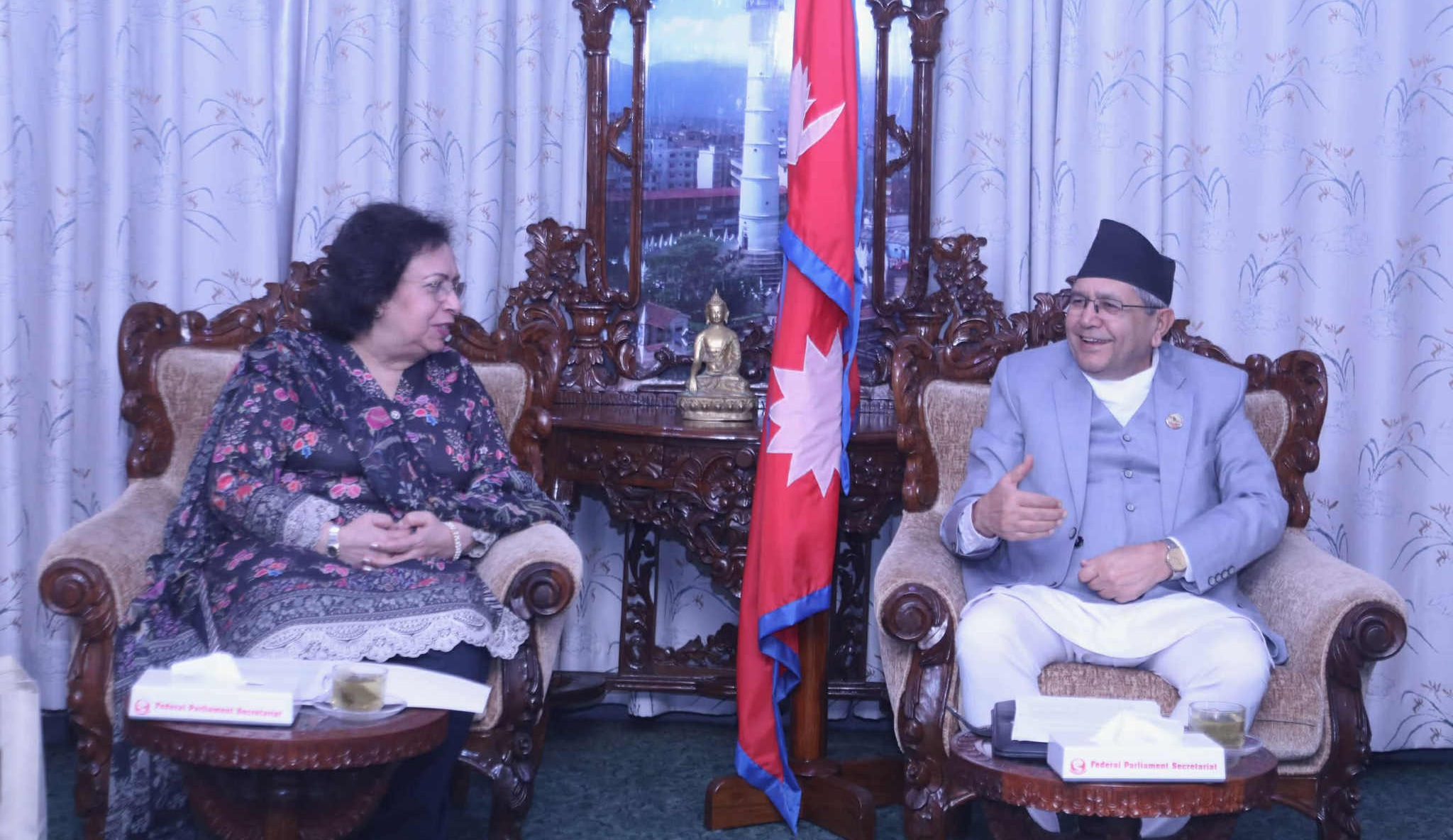 पाकिस्तानको संसदीय प्रतिनिधिमण्डलसँग सभामुखको शिष्टाचार भेट