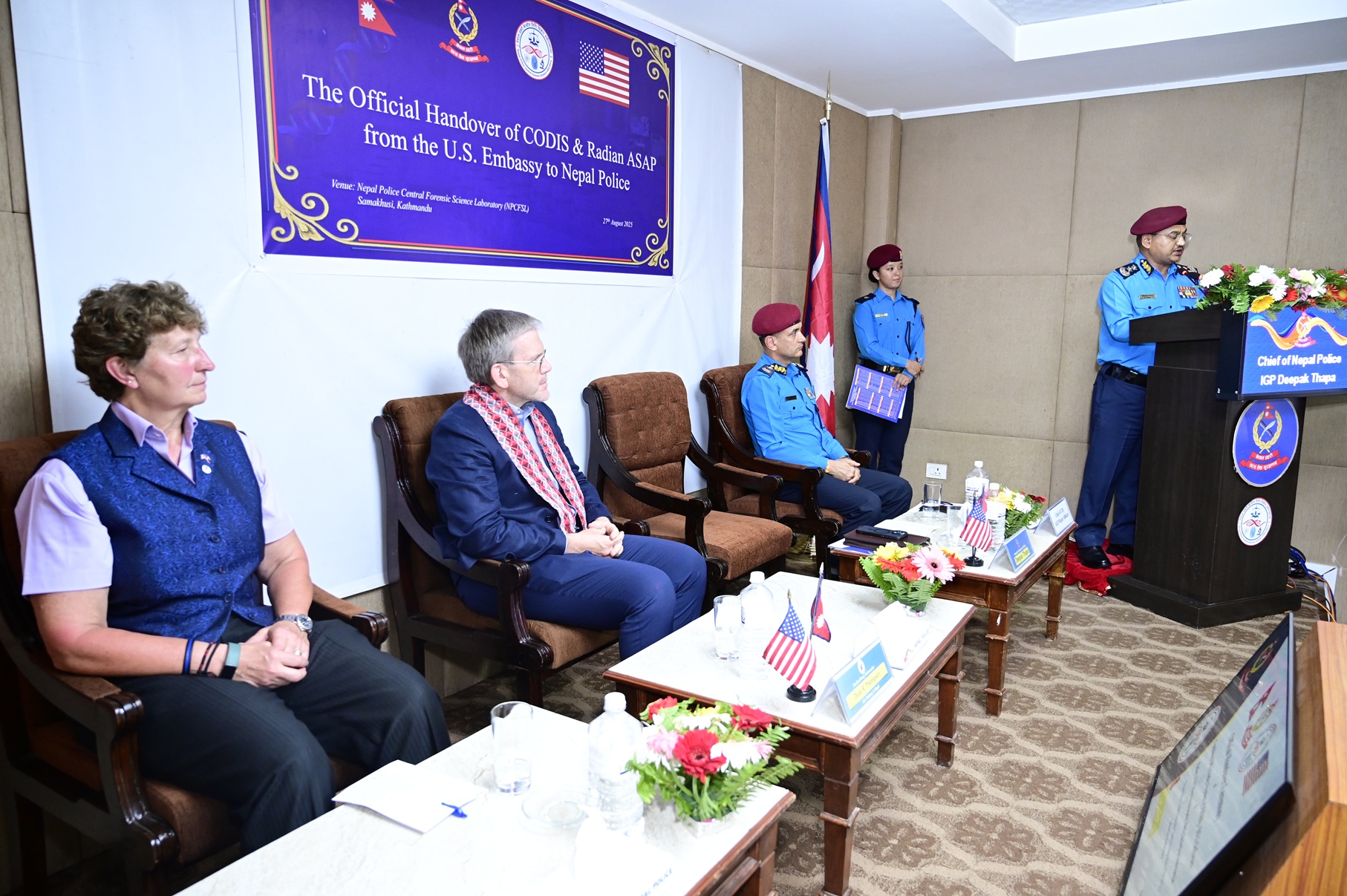 नेपाल प्रहरीलाई अमेरिकी सहयोग