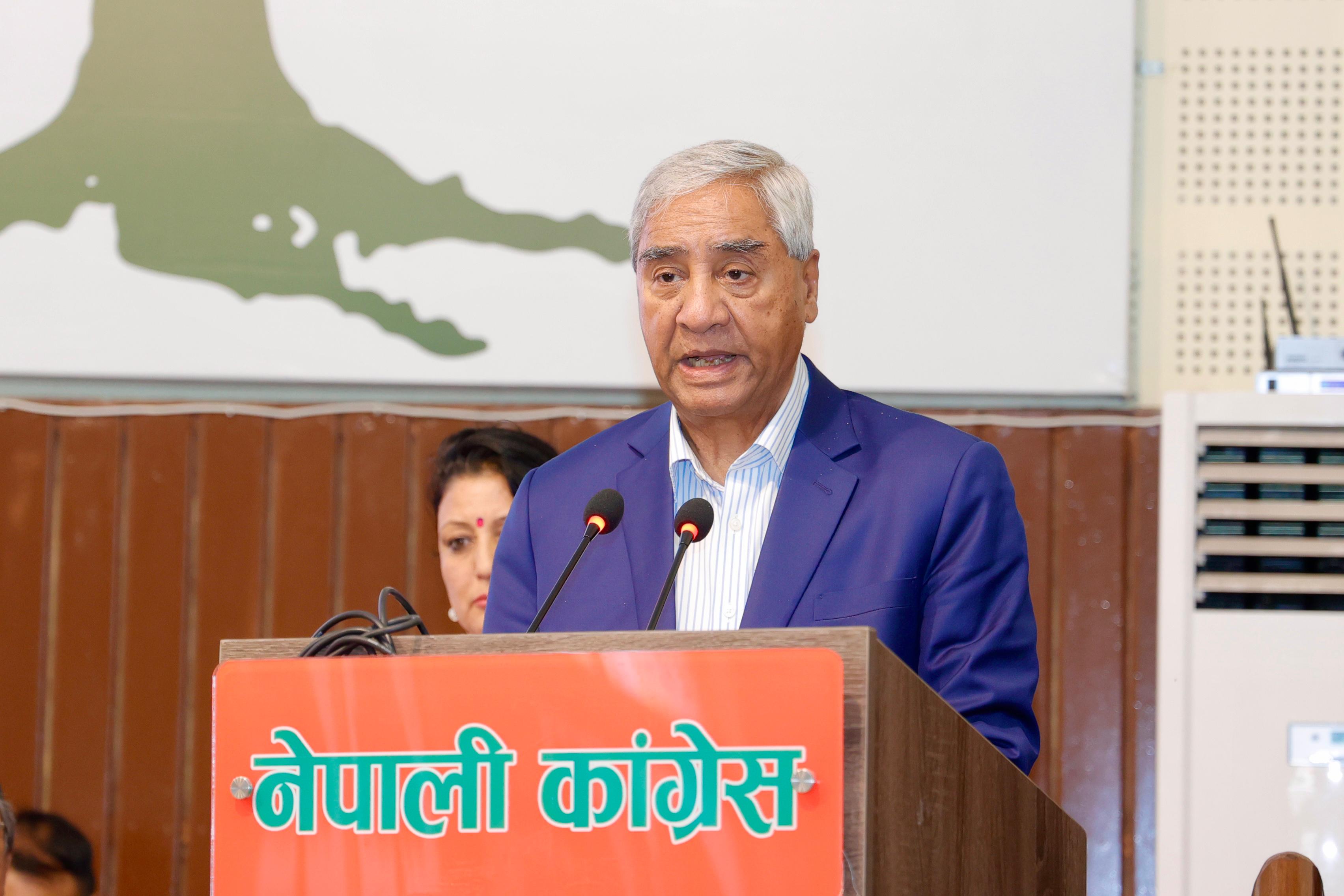 नकारात्मक भाष्य निर्माण गरी समाजलाई दिग्भ्रमित पार्ने कोसिस भइरहेका छन्ः सभापति देउवा