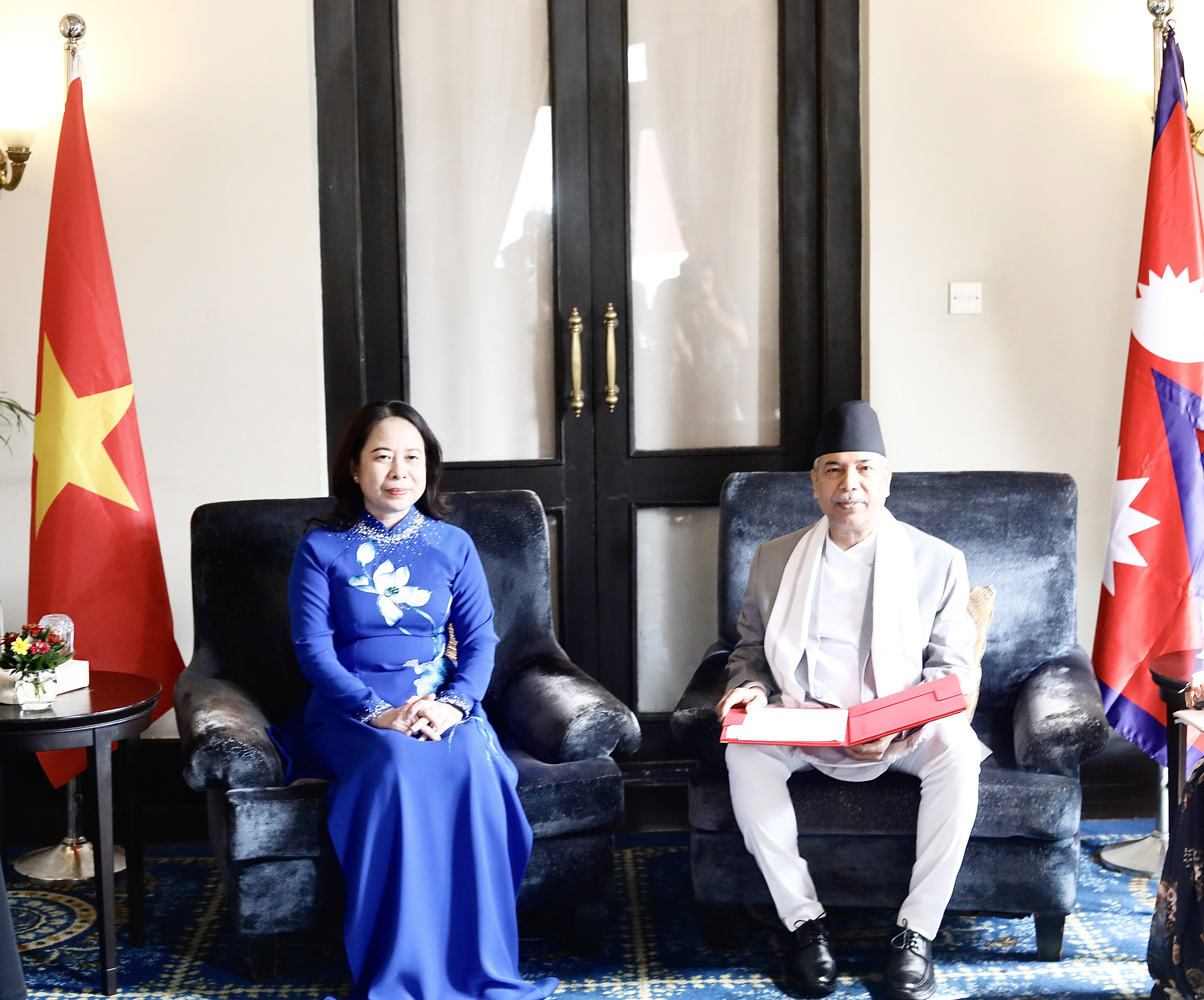 नेपाल र भियतनामका उपराष्ट्रपतिबीच भेटवार्ता, धार्मिक सांस्कृतिक पर्यटन प्रवर्द्धनबारे छलफल