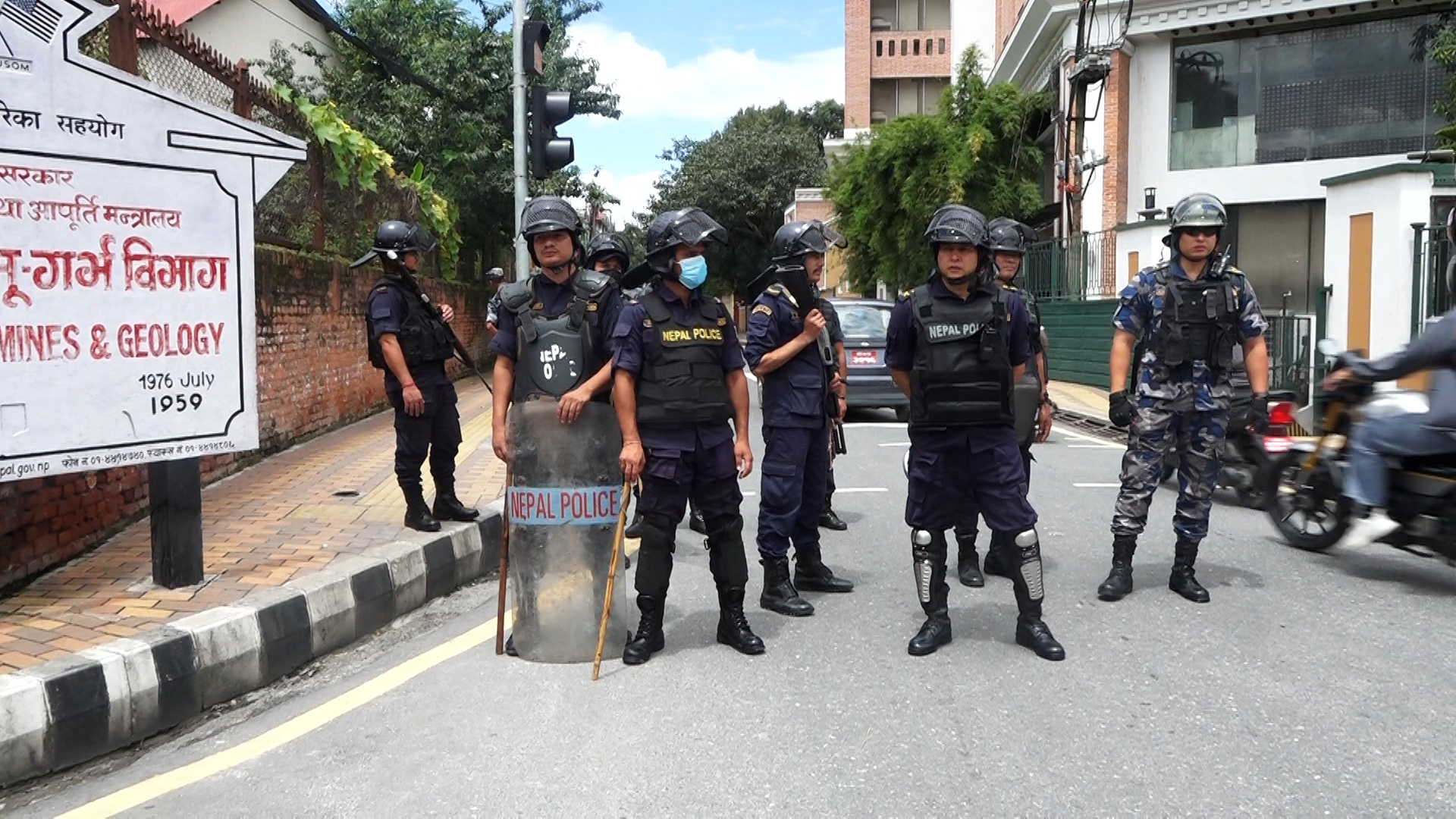 भारतीय दुतावास अगाडि संयुक्त विद्यार्थी संगठनको प्रदर्शन