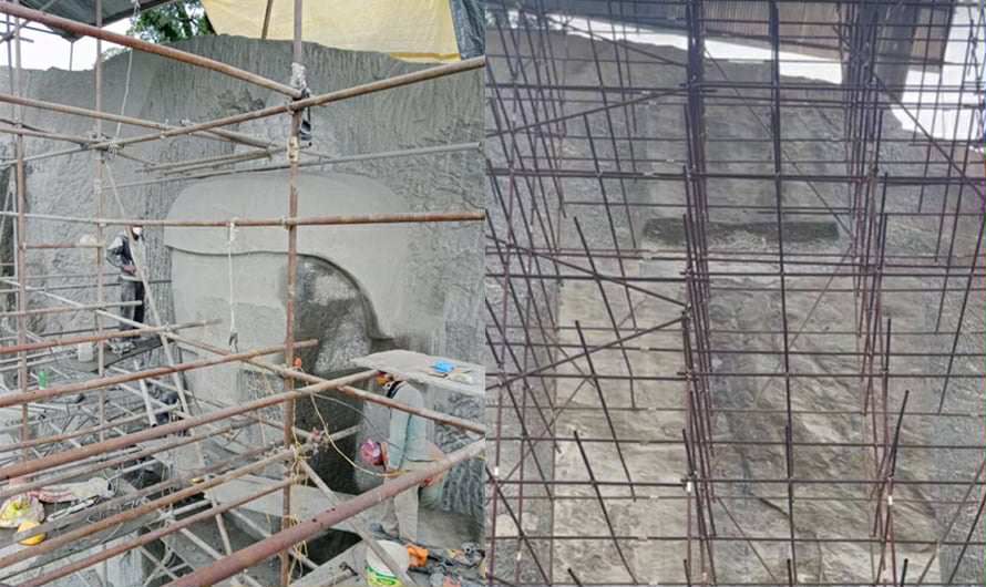 पाँचपोखरी थाङ्पालमा ८४ फिटको बुद्ध प्रतिमा अर्को वर्षसम्ममा निर्माण सम्पन्न हुने