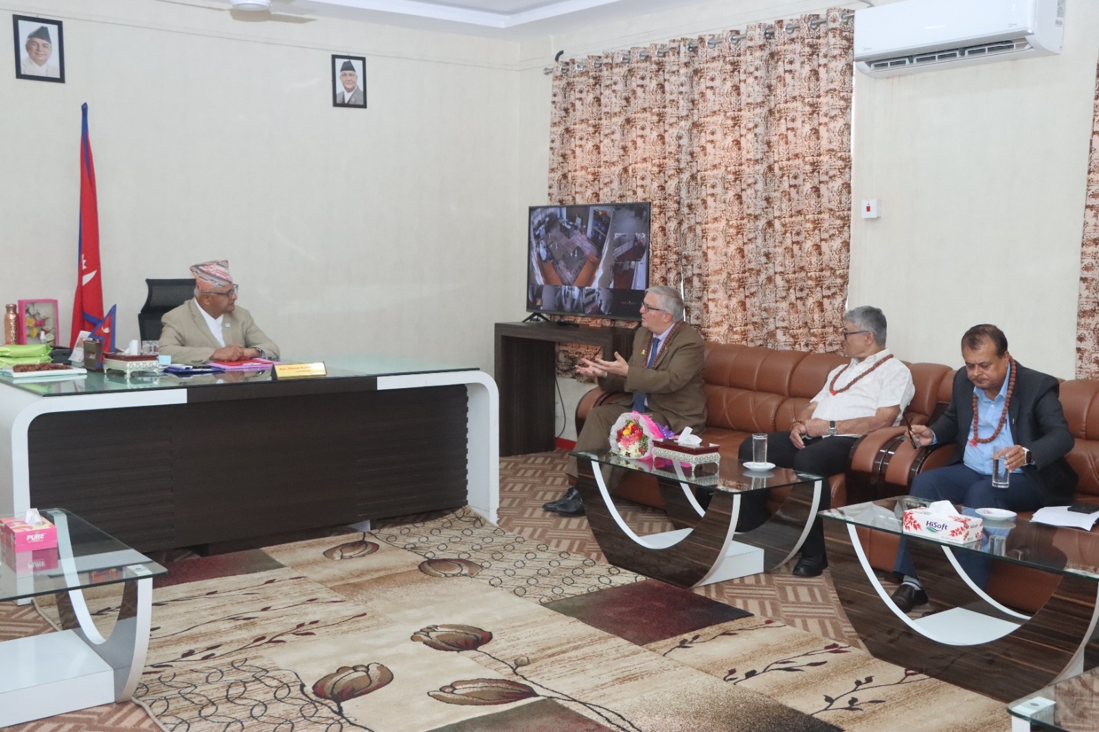 कोशी प्रदेशका मुख्यमन्त्री र इजरायली राजदूतबीच भेट