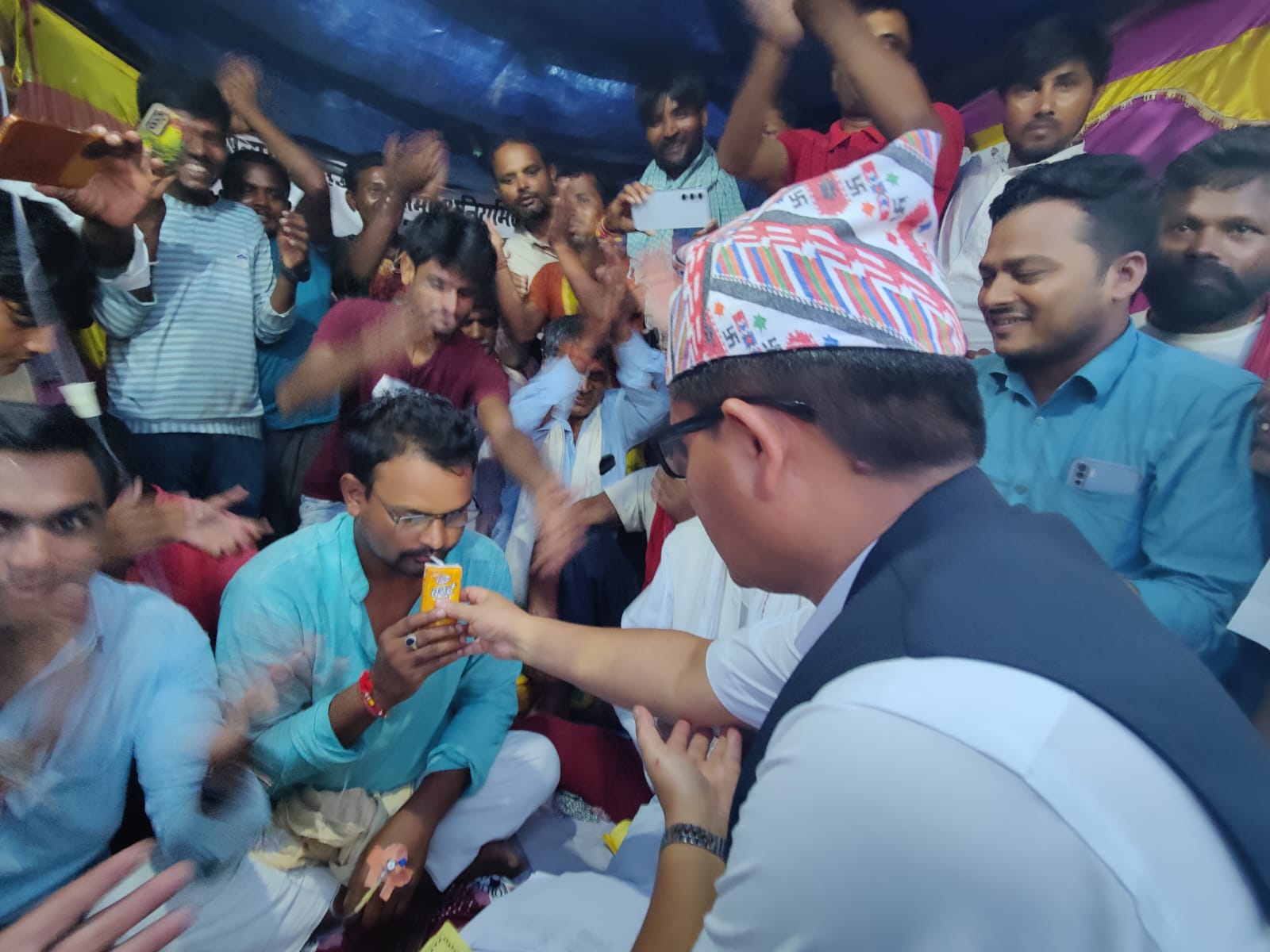 गाउँपालिकाको कार्यालय अगाडिको धर्ना तथा अनशन स्थगित