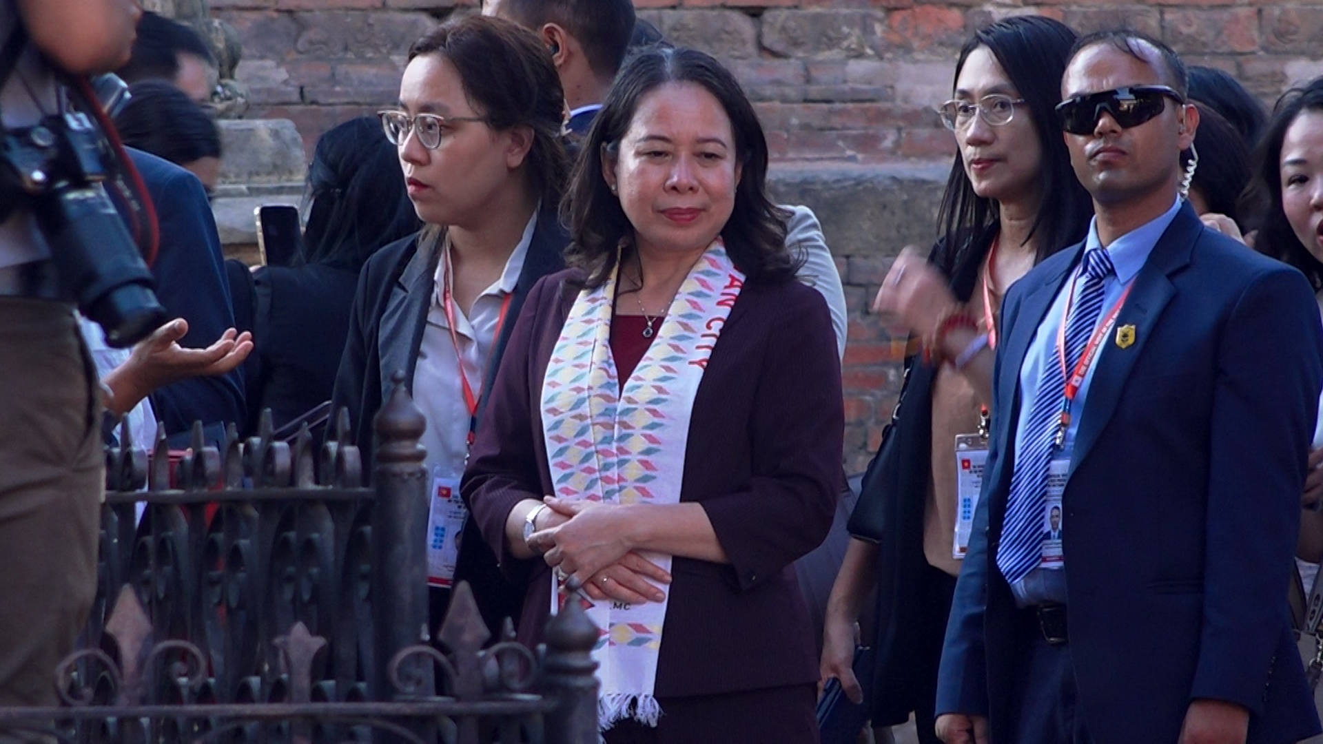 भियतनामकी उपराष्ट्रपतिले गरिन पाटन दरबारको भ्रमण