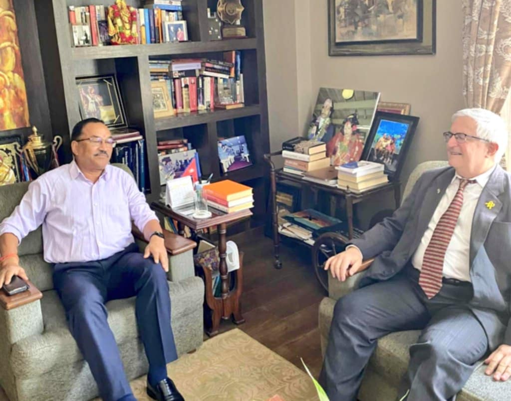 कमल थापा र ईजरायली राजदुतबीच भेटवार्ता