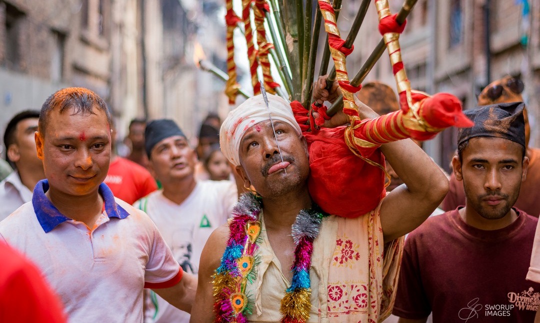 आज मध्यपुरथिमिमा जिब्रो छेड्ने जात्रा, नगर परिक्रमा गरिँदै