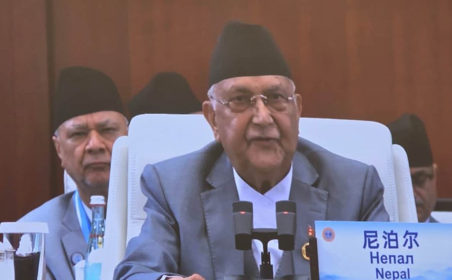 प्रधानमन्त्रीद्वारा सांघाइ शिखर सम्मेलनलाई सम्बोधन