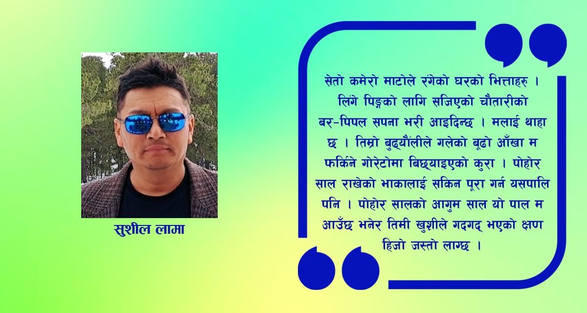 आमा यो दशैंमा आउन पाउँदिन